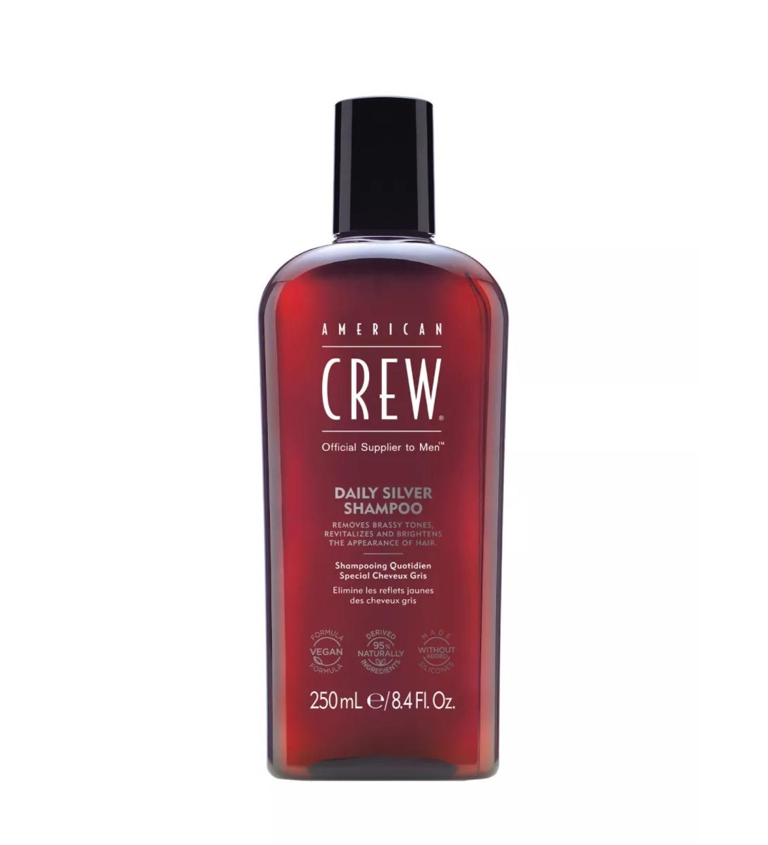 American Crew Daily Silver Shampoo for gray hair 250 ml - Buy Online on GoSupps.com