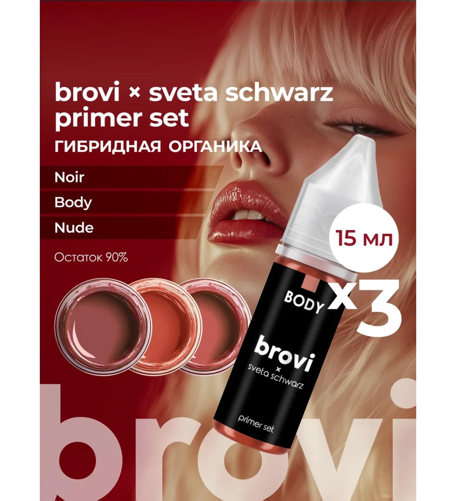 Eyebrows Permanent Makeup Set for the lip permanent Brovi Primer set 15 ml - Buy Online on GoSupps.com