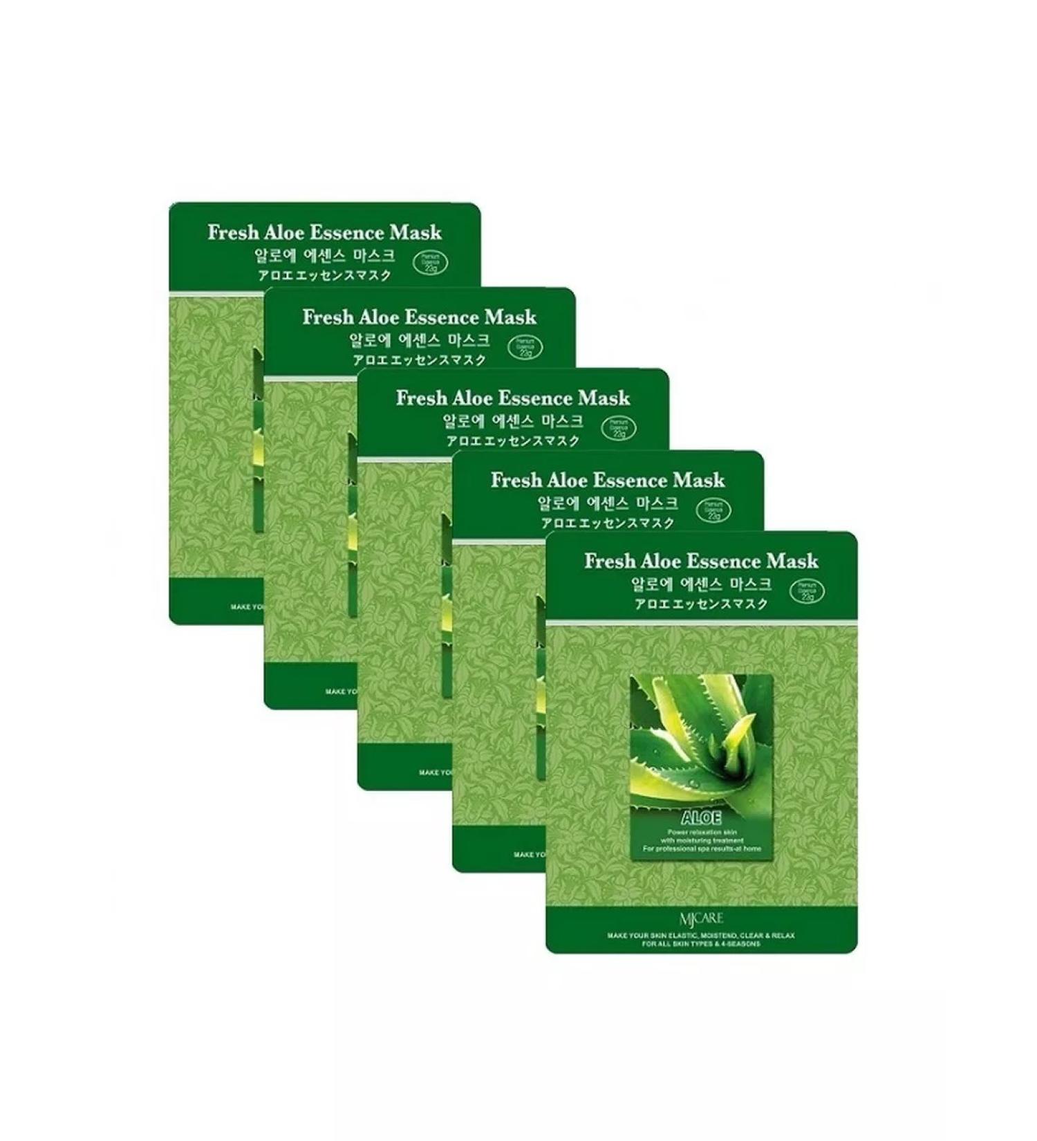 MIJIN A set of Korean fabric masks with scarlet (5pcs)