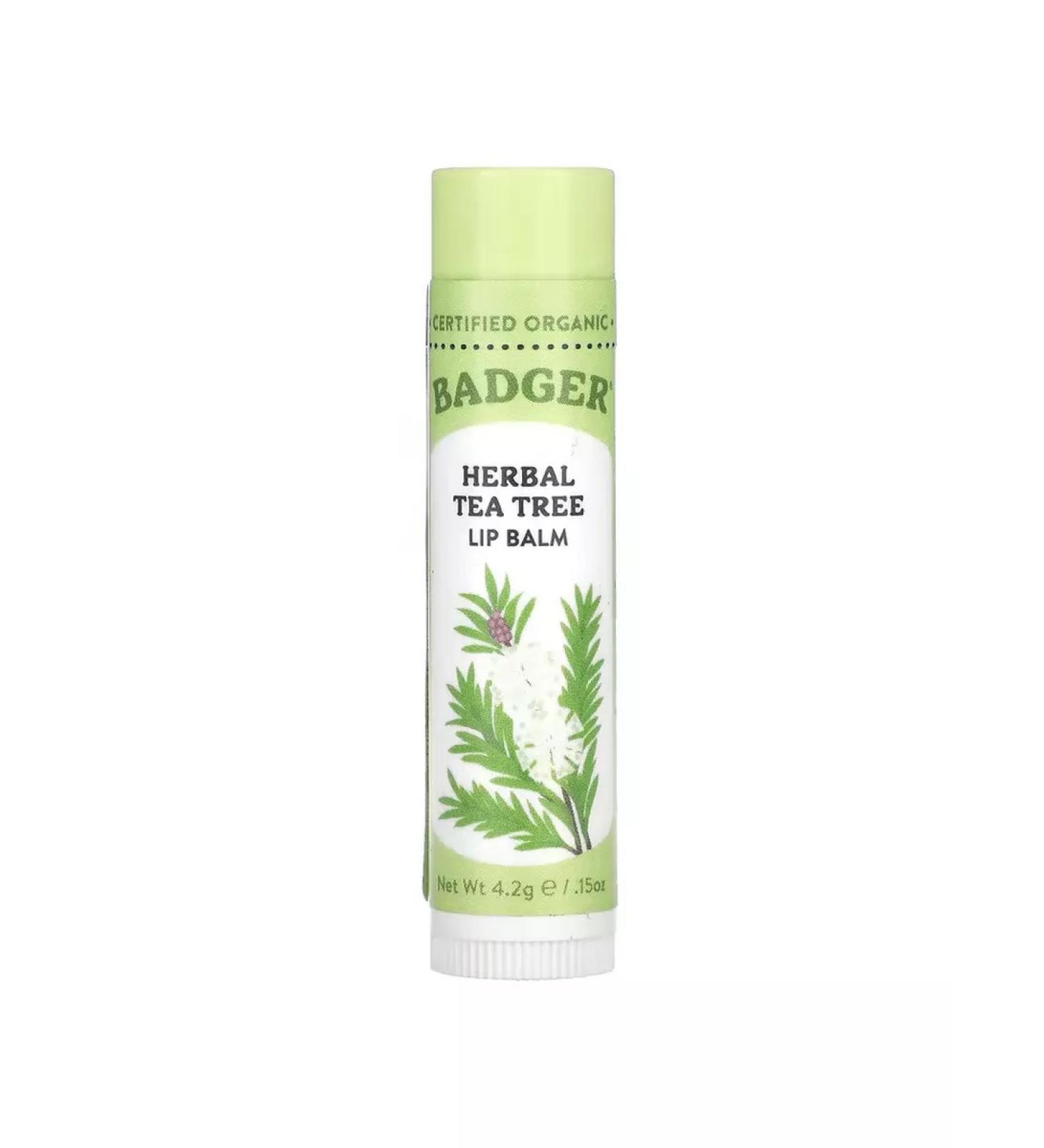 Badger Company Lip balm tea tree 4.2 g