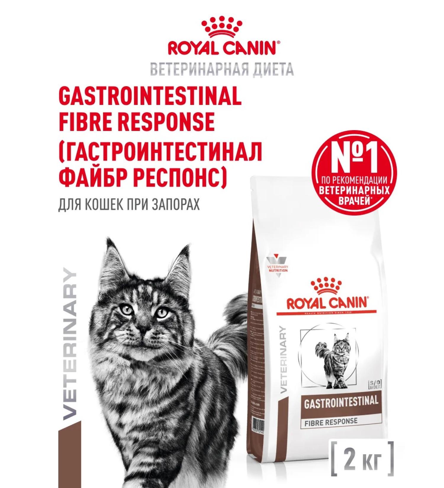 Royal Canin Dry food for cats GastroinTestinal Fiber Response 2 kg - Buy Online on GoSupps.com