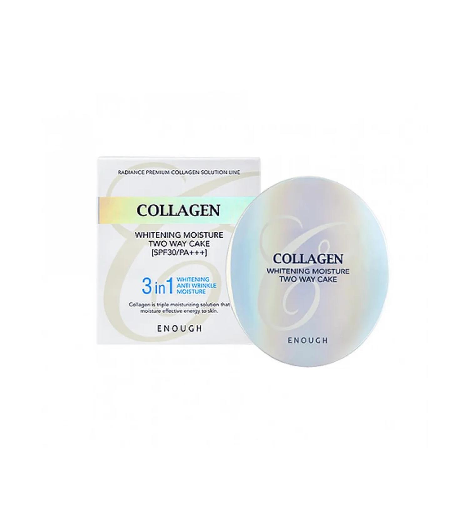 ENOUGH Powder with a stock 13 Collagen Moisture Two Way Cake