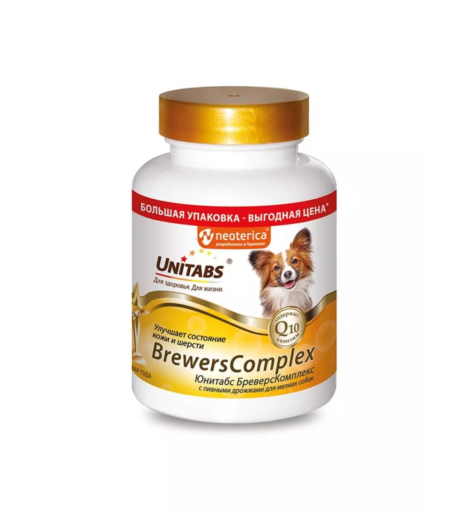 Unitabs Breverscomplex for small dogs 200 tab
