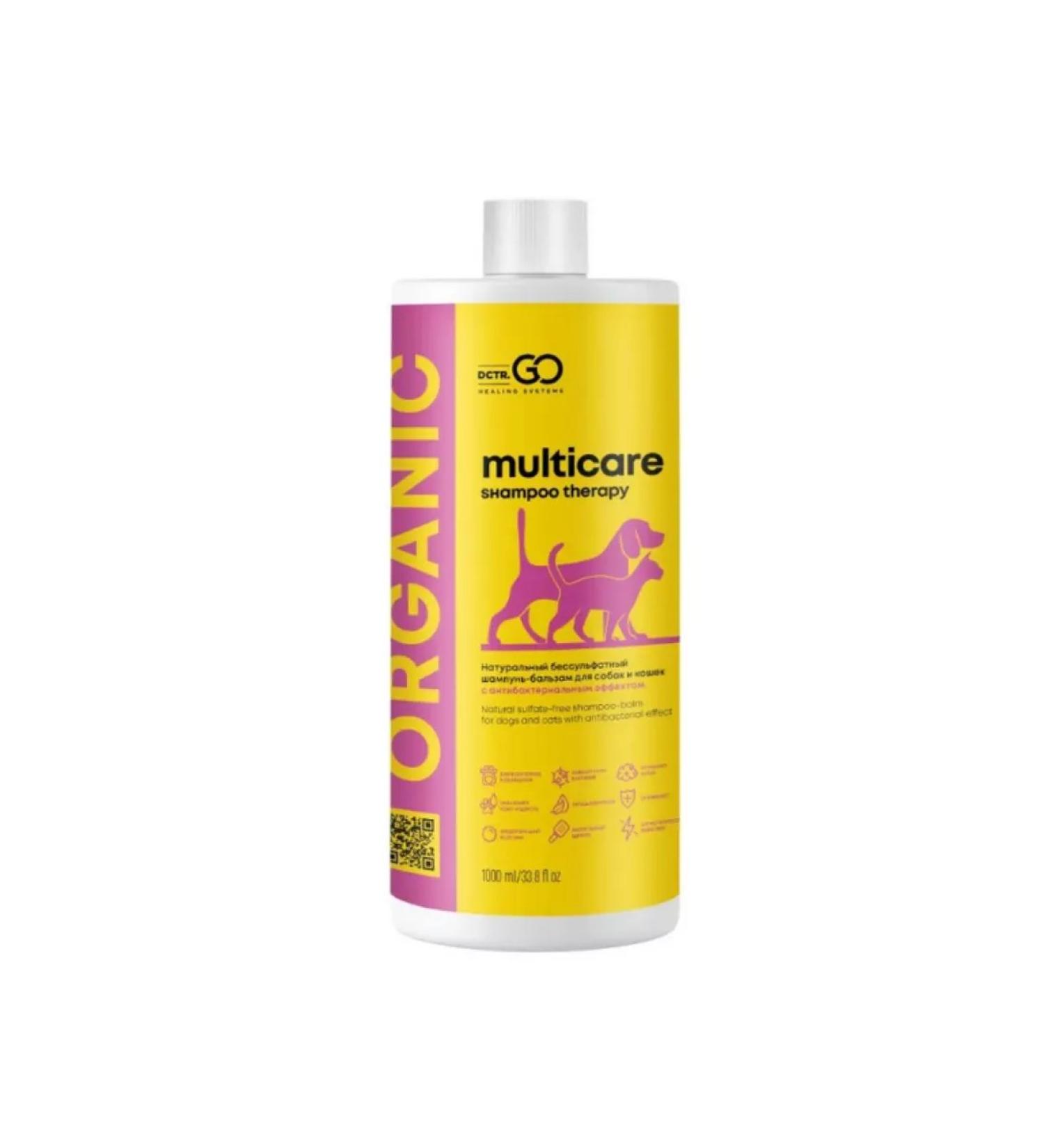 Dr Go Salusfantic shampoo-balm for dogs 1000 ml - Buy Online on GoSupps.com