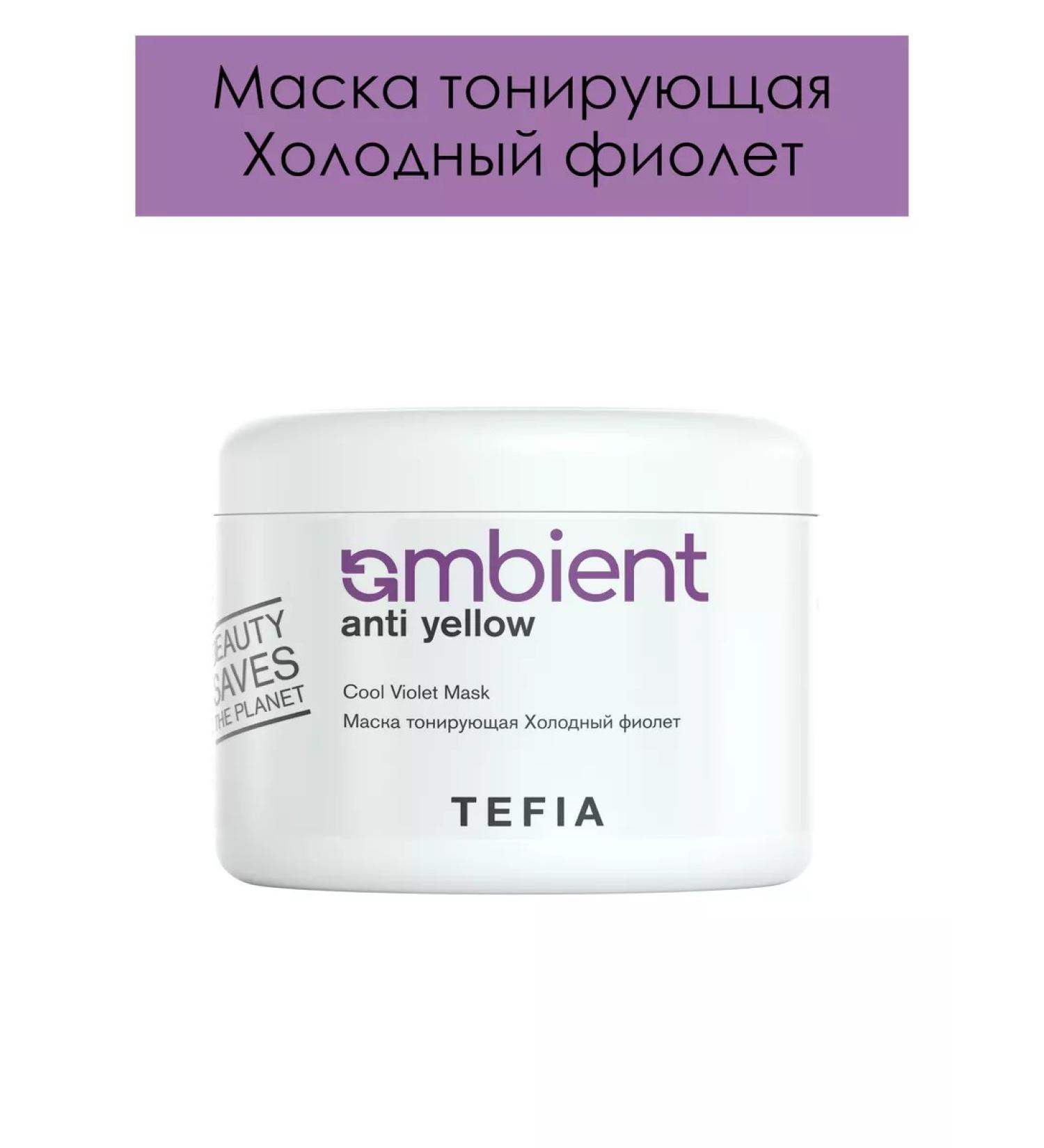 TEFIA Mask tinting cold purple Ambient Anti Yellow 500 ml - Buy Online on GoSupps.com