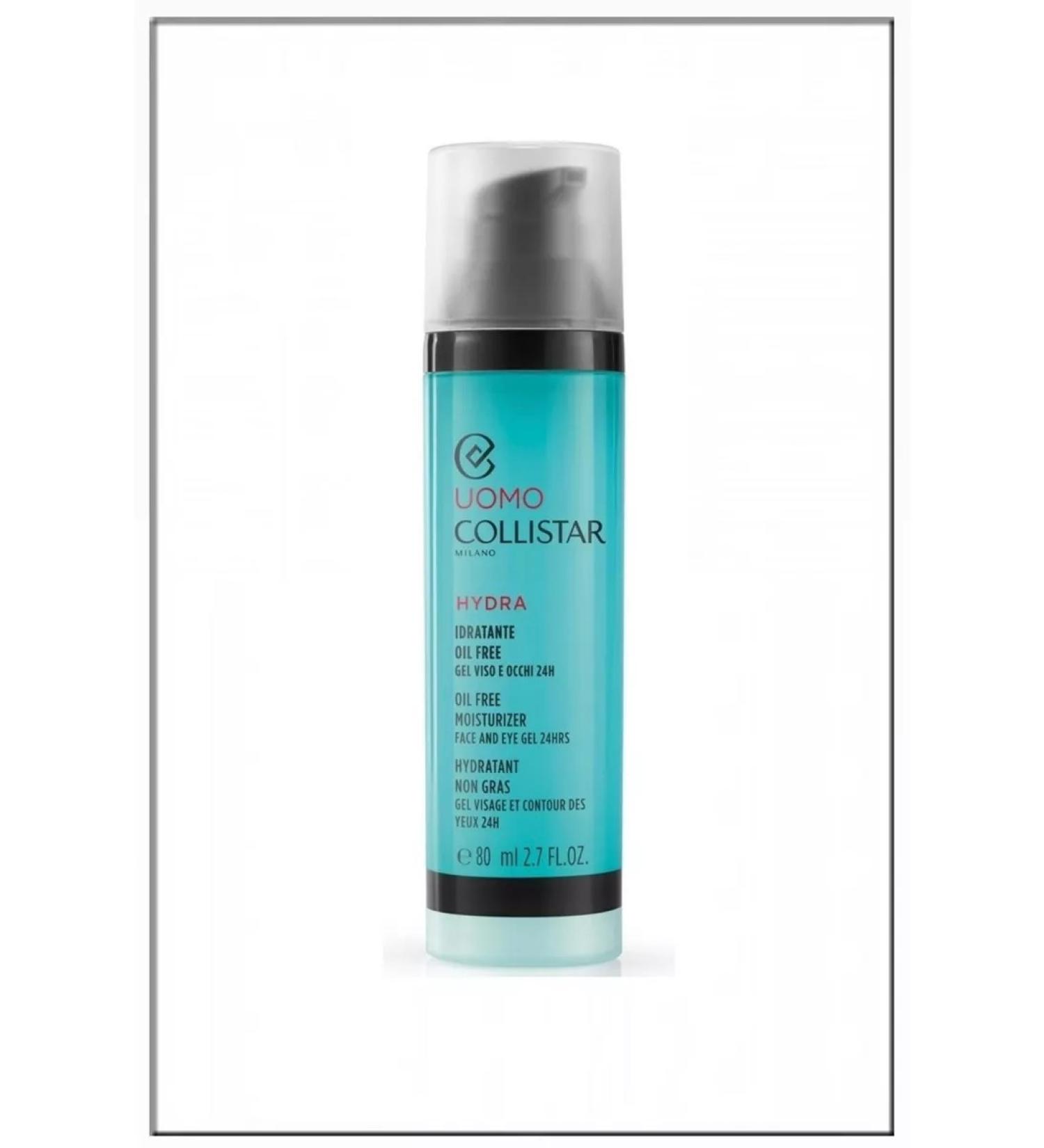 Collistar Cream for men Oil Free Moisturizer Face and Eye Gel 24h
