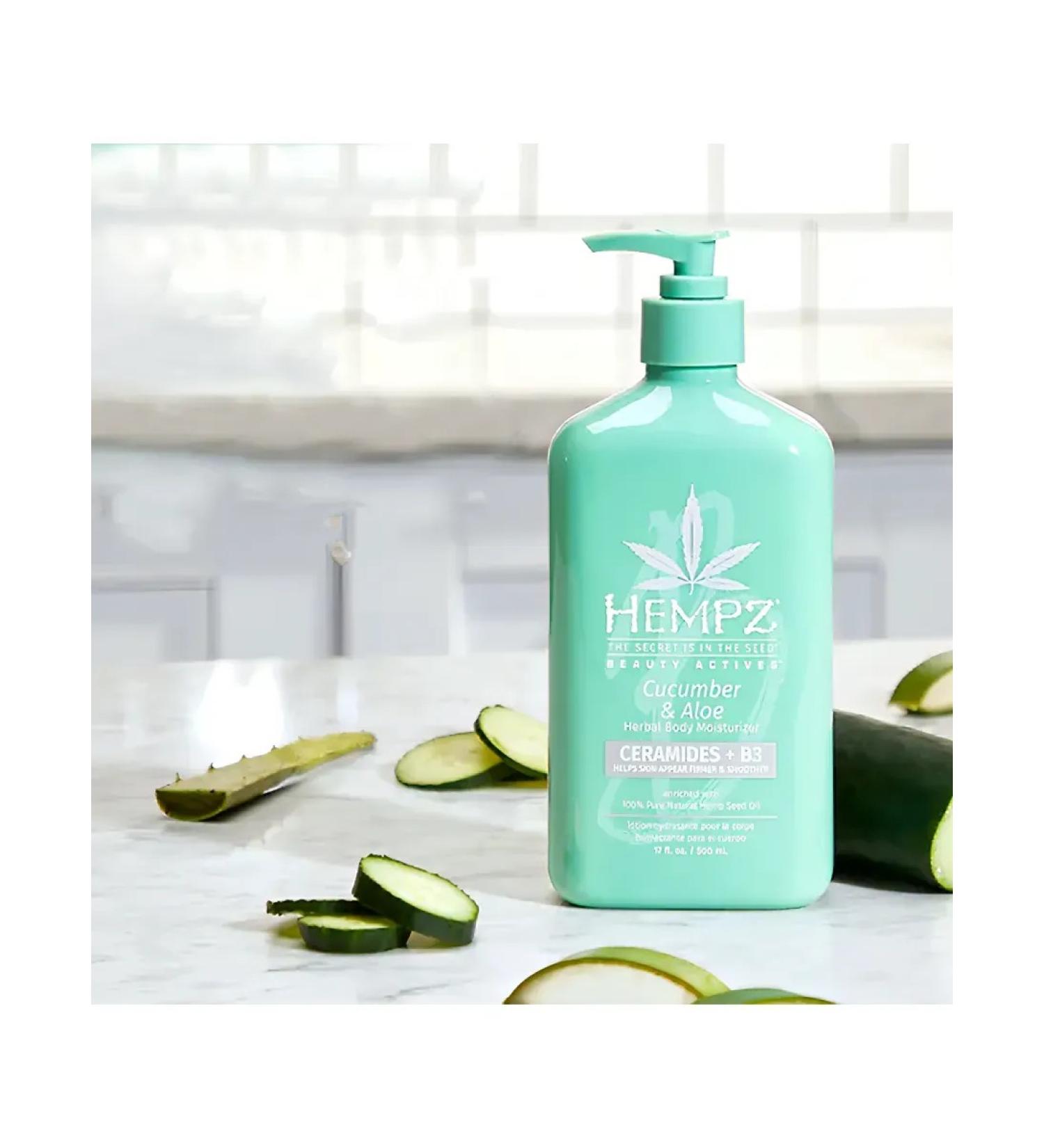 HEMPZ Body milk with cramids and b3 cucumber and aloe