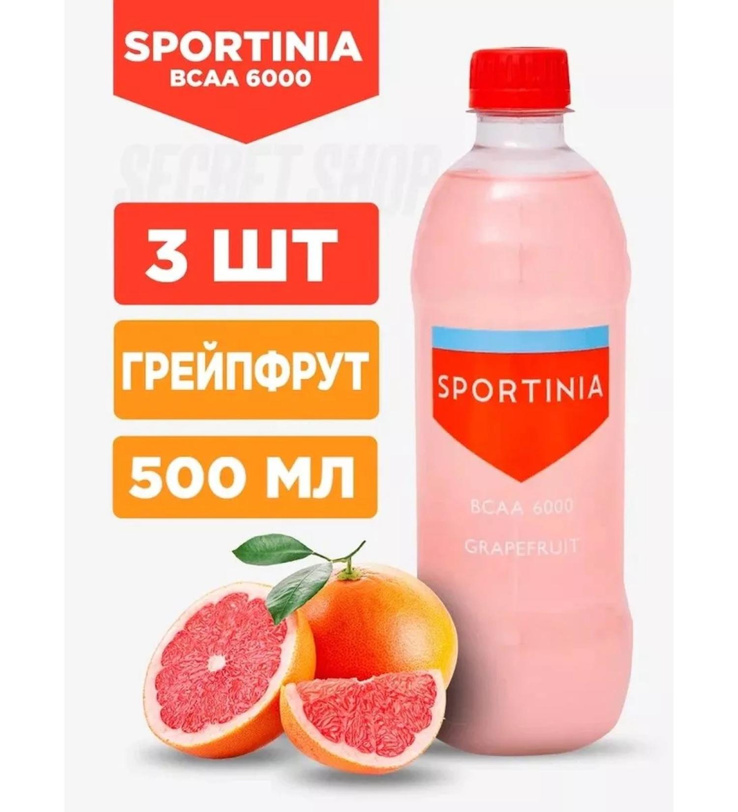 SPORTINIA SN drink BCAA 6000 amino acids 500 ml 3 pieces of grapefruit