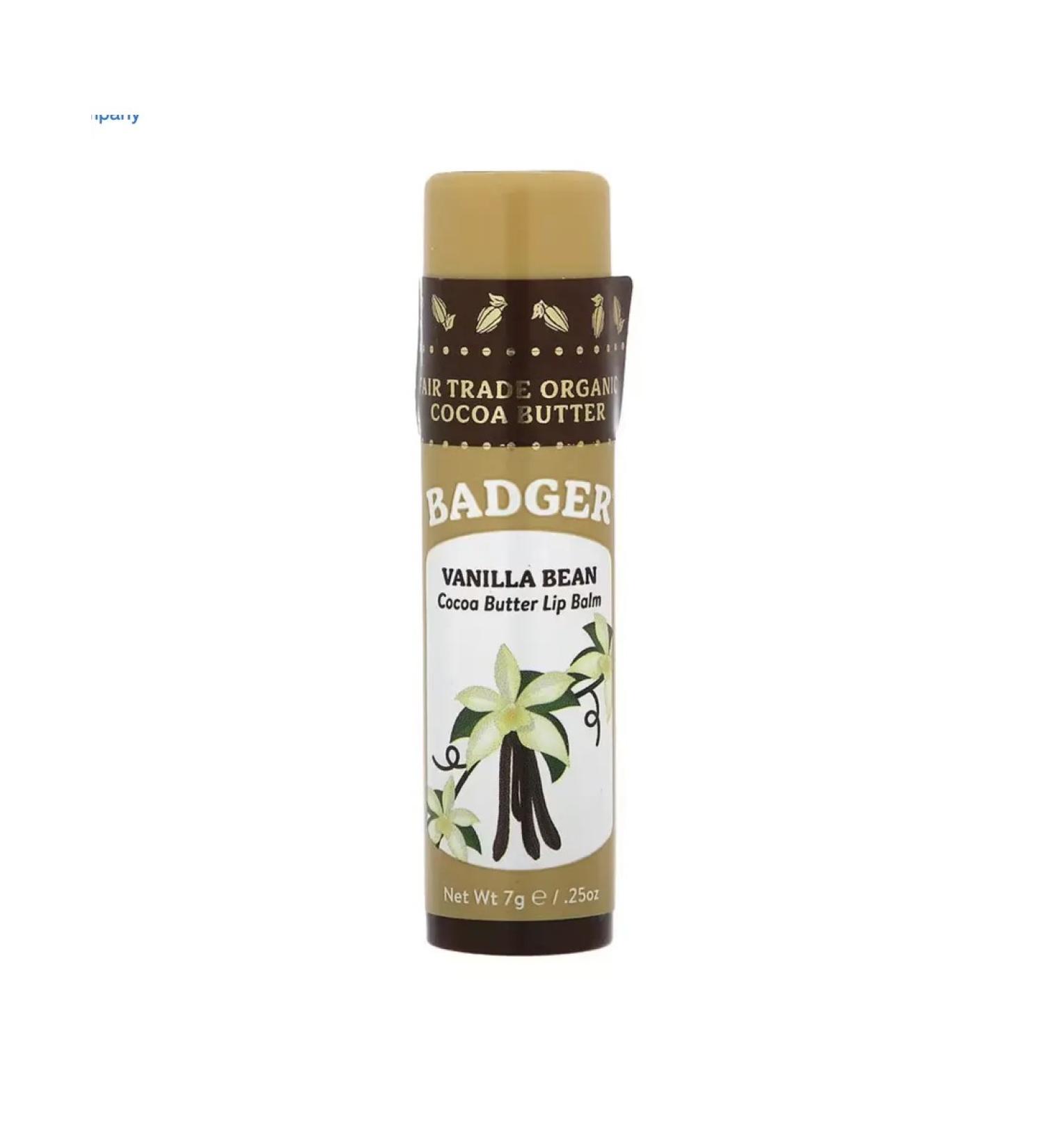 Badger Company Lip balm with cocoa vanilla 7 g