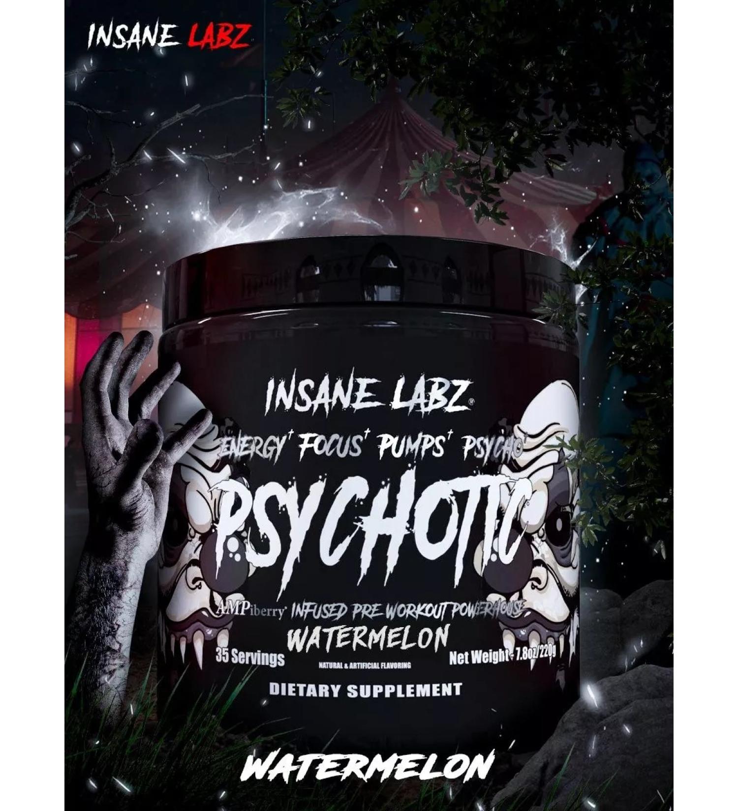 Insane Labz Psychotic Black Psychotik Black WaterMon 35 servings - Buy Online on GoSupps.com