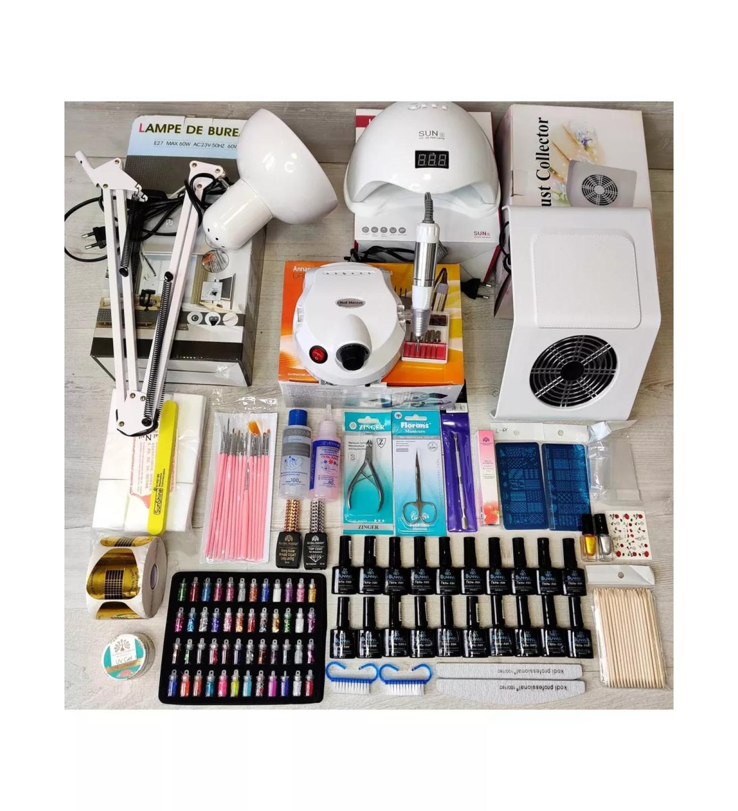 DonnaVel Set for manicure pedicure and nail extension with a lamp - Buy Online on GoSupps.com