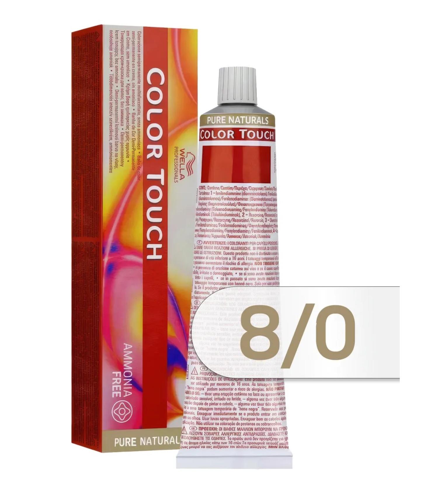 WELLA PROFESSIONALS Tinting hair dye Color Touch 8 0 - Buy Online on GoSupps.com