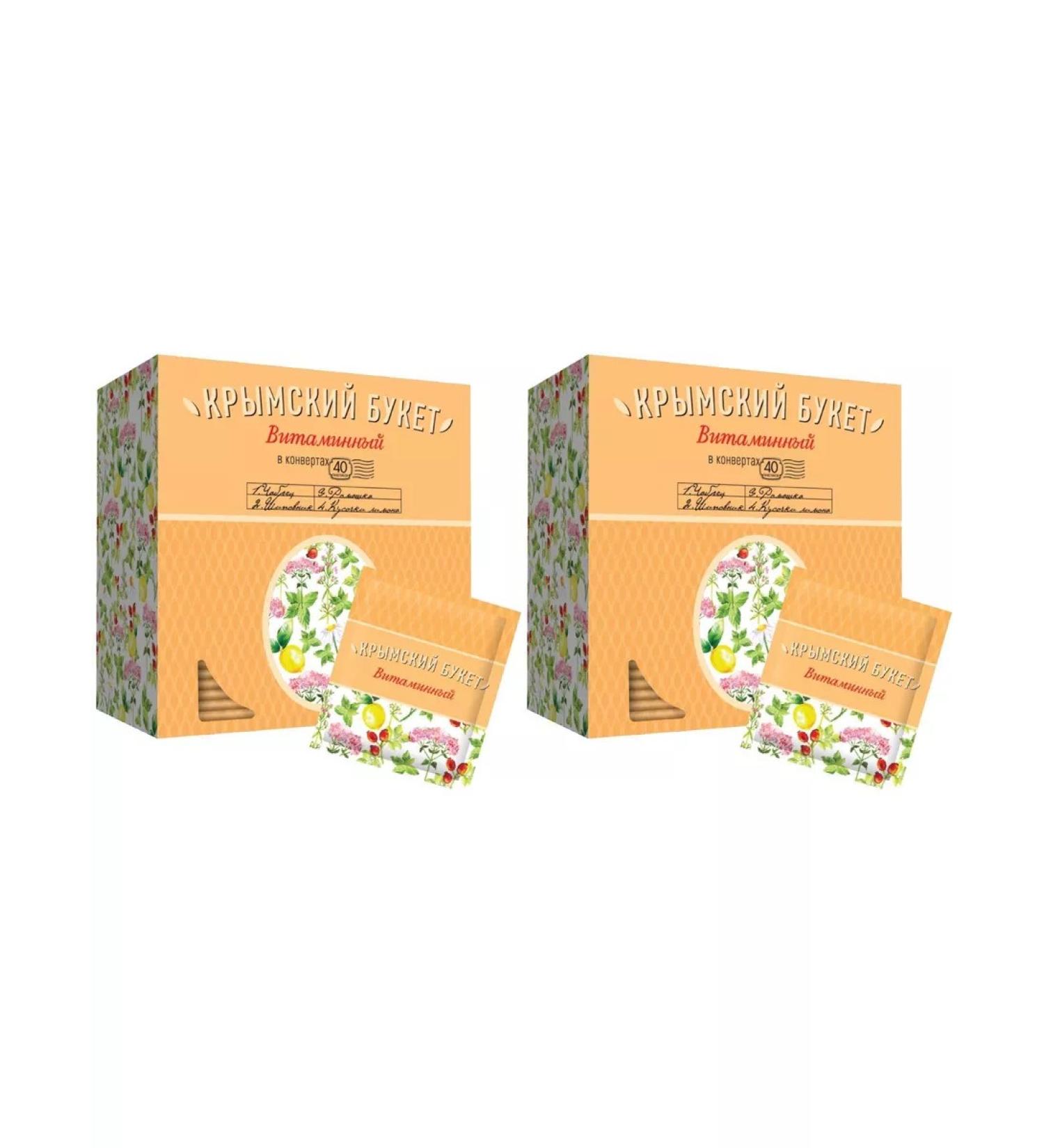 CRIMEAN BOUQUET Tea drink vitamin 40*1.5g foil. envelope 2 pcs