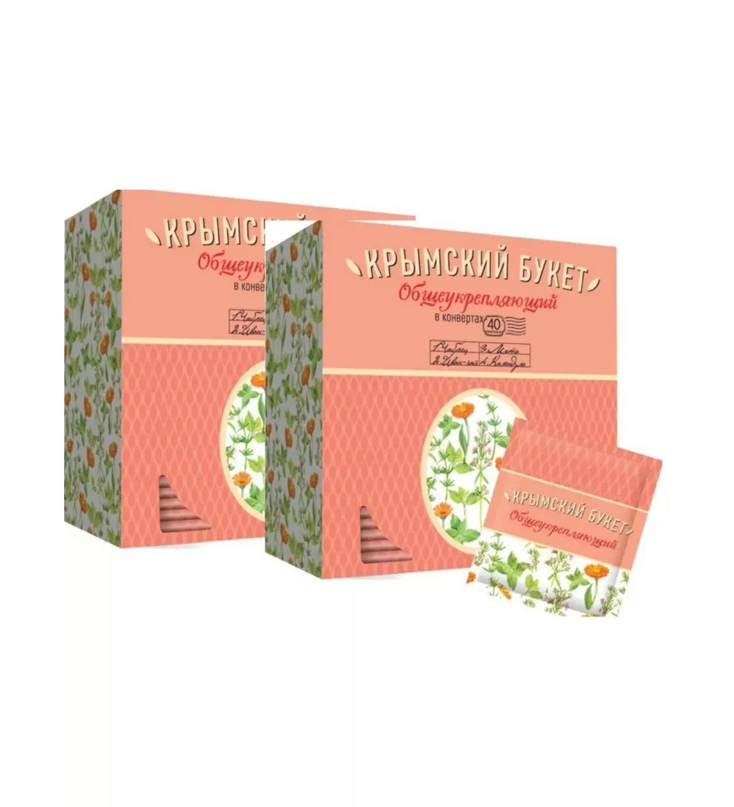 CRIMEAN BOUQUET Tea drink general strengthening 40*1.5 g envelope 2 pcs