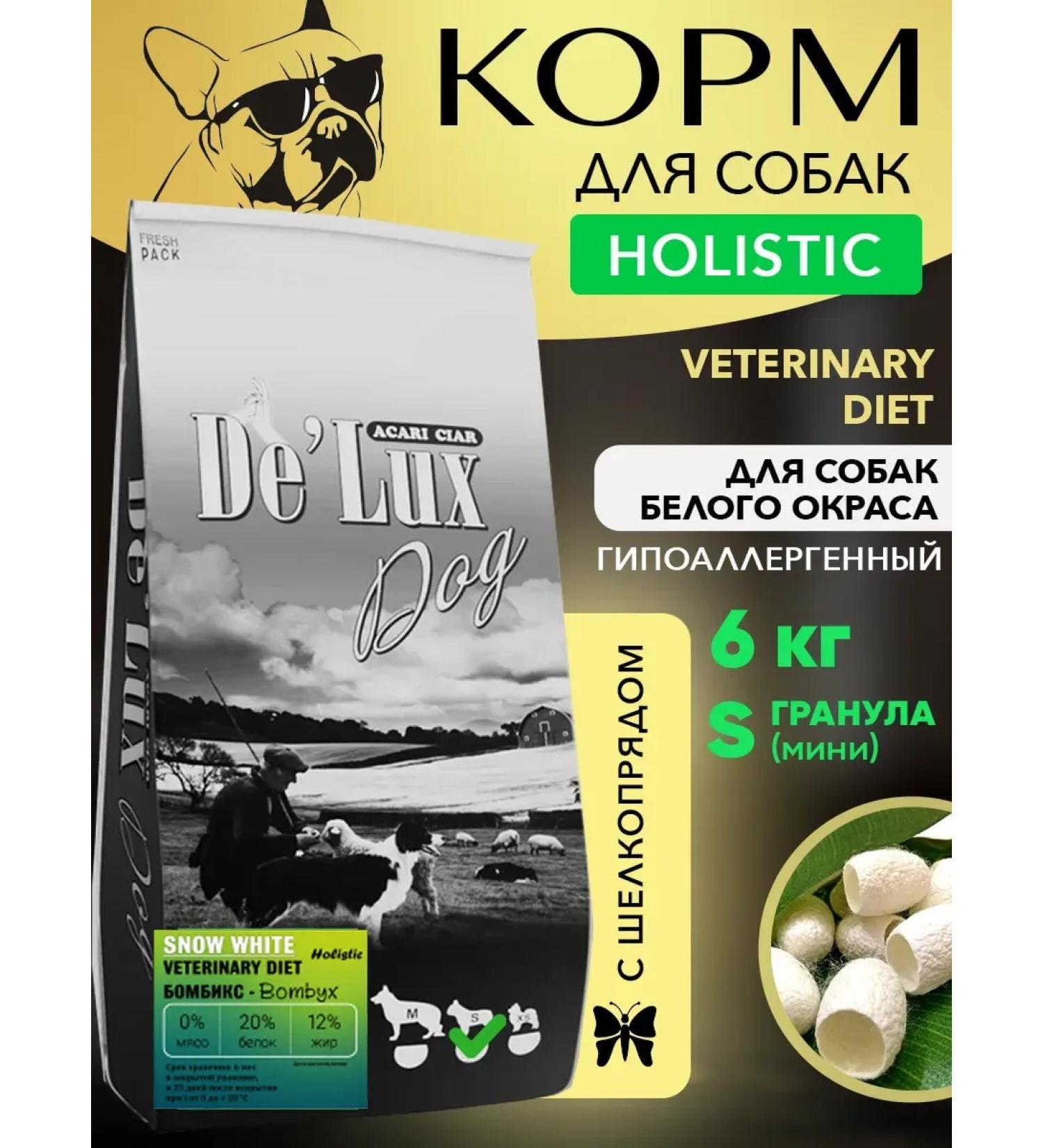 acari ciar Dog feed De Lux Snow White Bombyx 6kg S - Buy Online on GoSupps.com