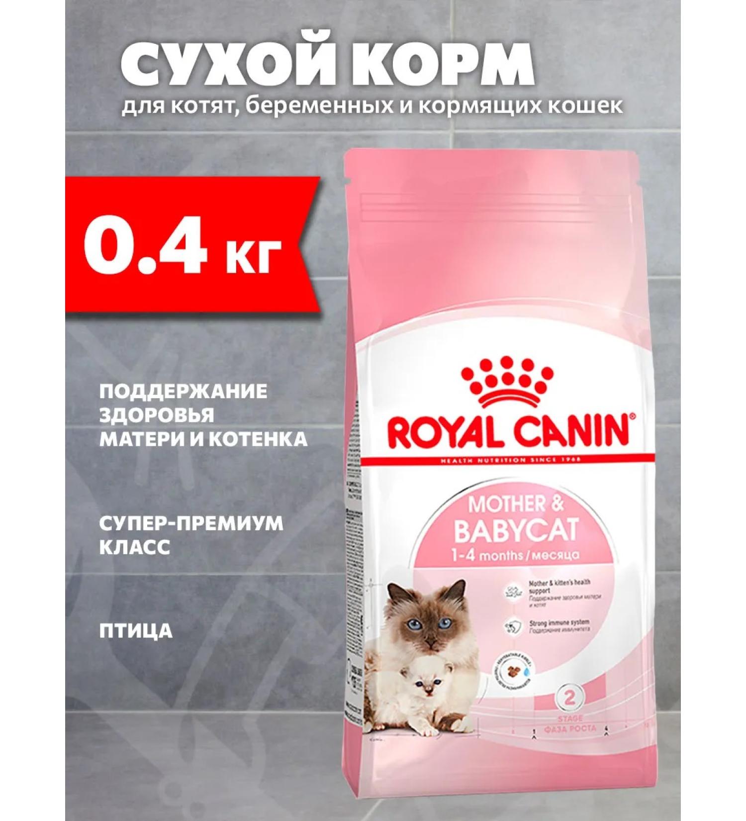 ROYAL CANIN Dry feed Mother & Babycat for kittens and cats 0.4 kg - Buy Online on GoSupps.com