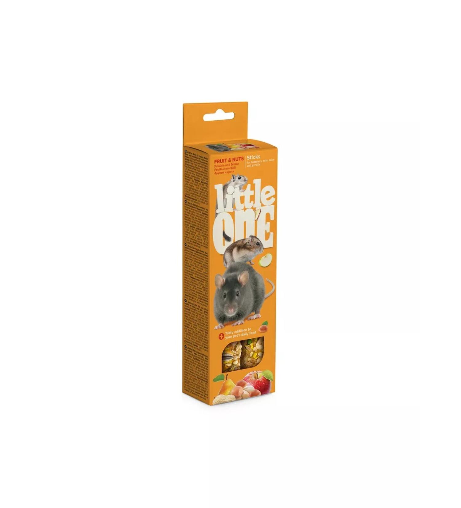 LITTLE ONE Sticks for rodents with fruits and nuts - Buy Online on GoSupps.com