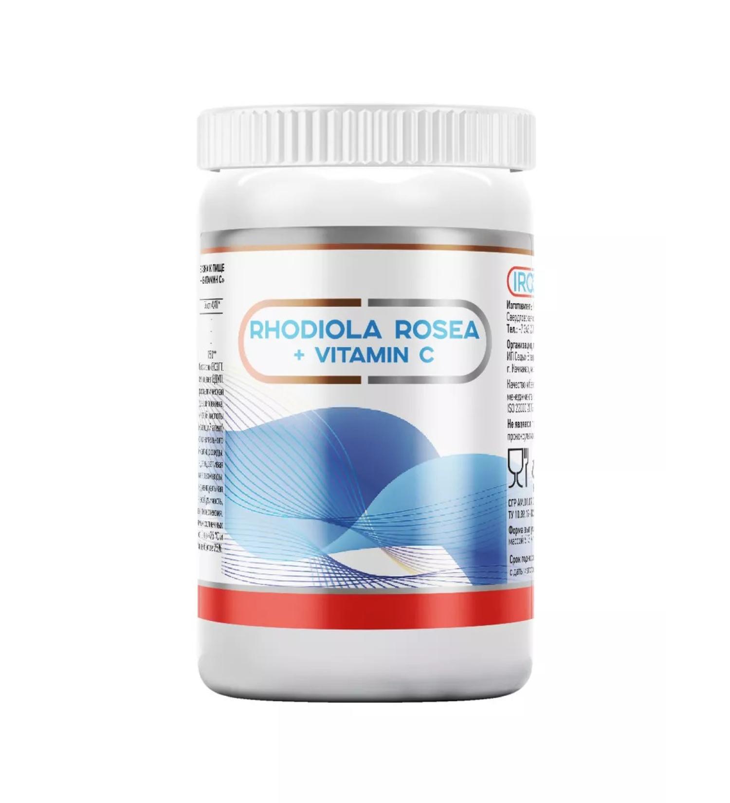 Iroox Rhodiola pink + vitamin C 60 capsules - Buy Online on GoSupps.com