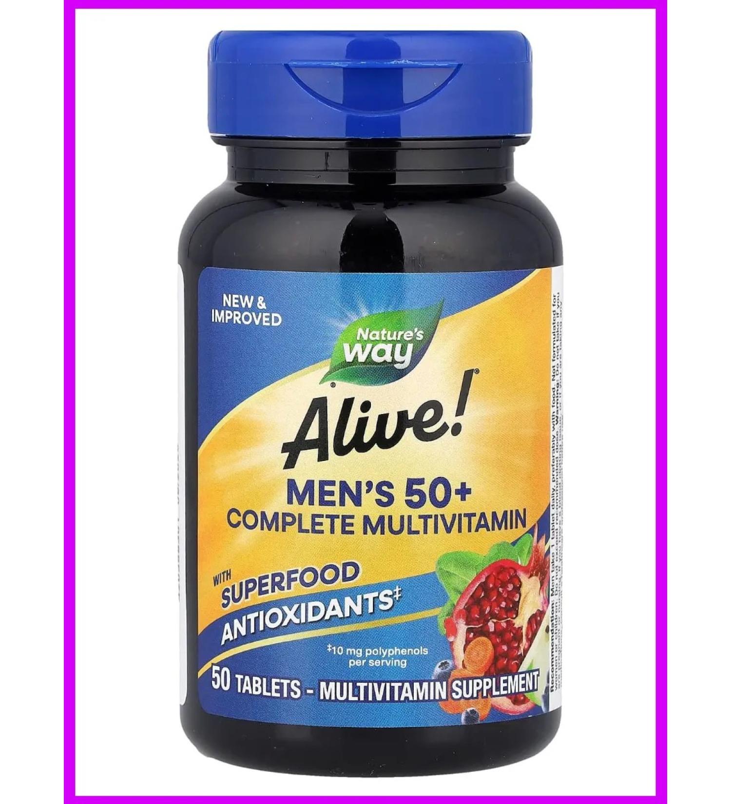 Nature's Way Multivitamins MEN over 50 years old 50 tablets - Buy Online on GoSupps.com