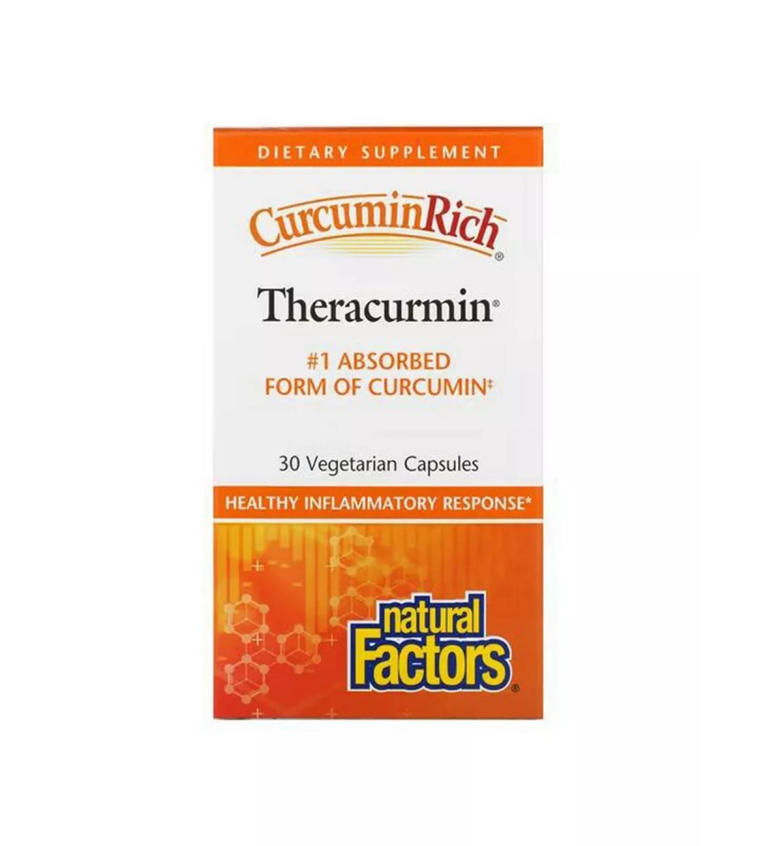 Natural Factors Kurkumin 30 vegetarian capsules - Buy Online on GoSupps.com