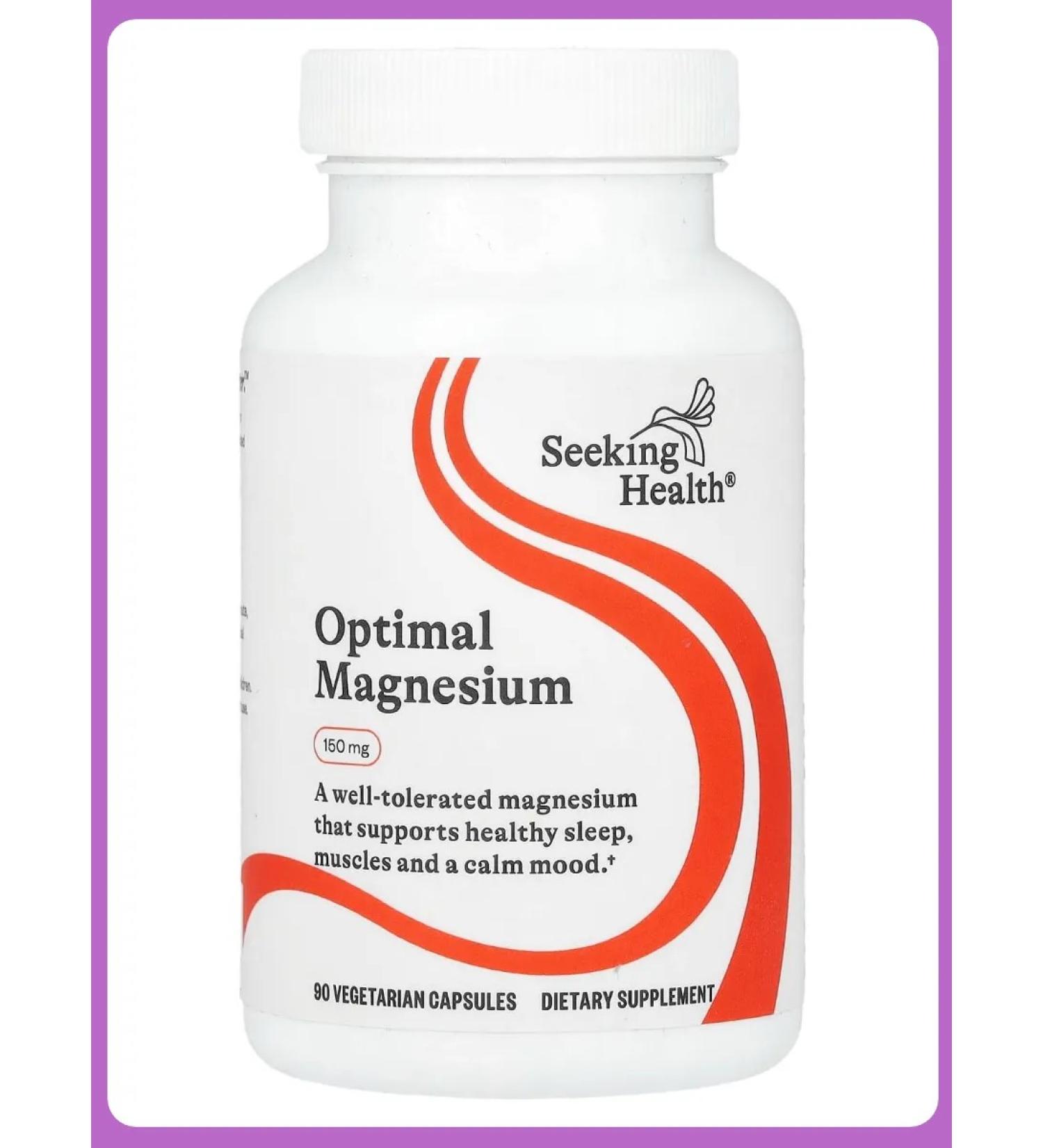 Seeking Health Magnesium 150 mg 90 vegetarian capsules - Buy Online on GoSupps.com