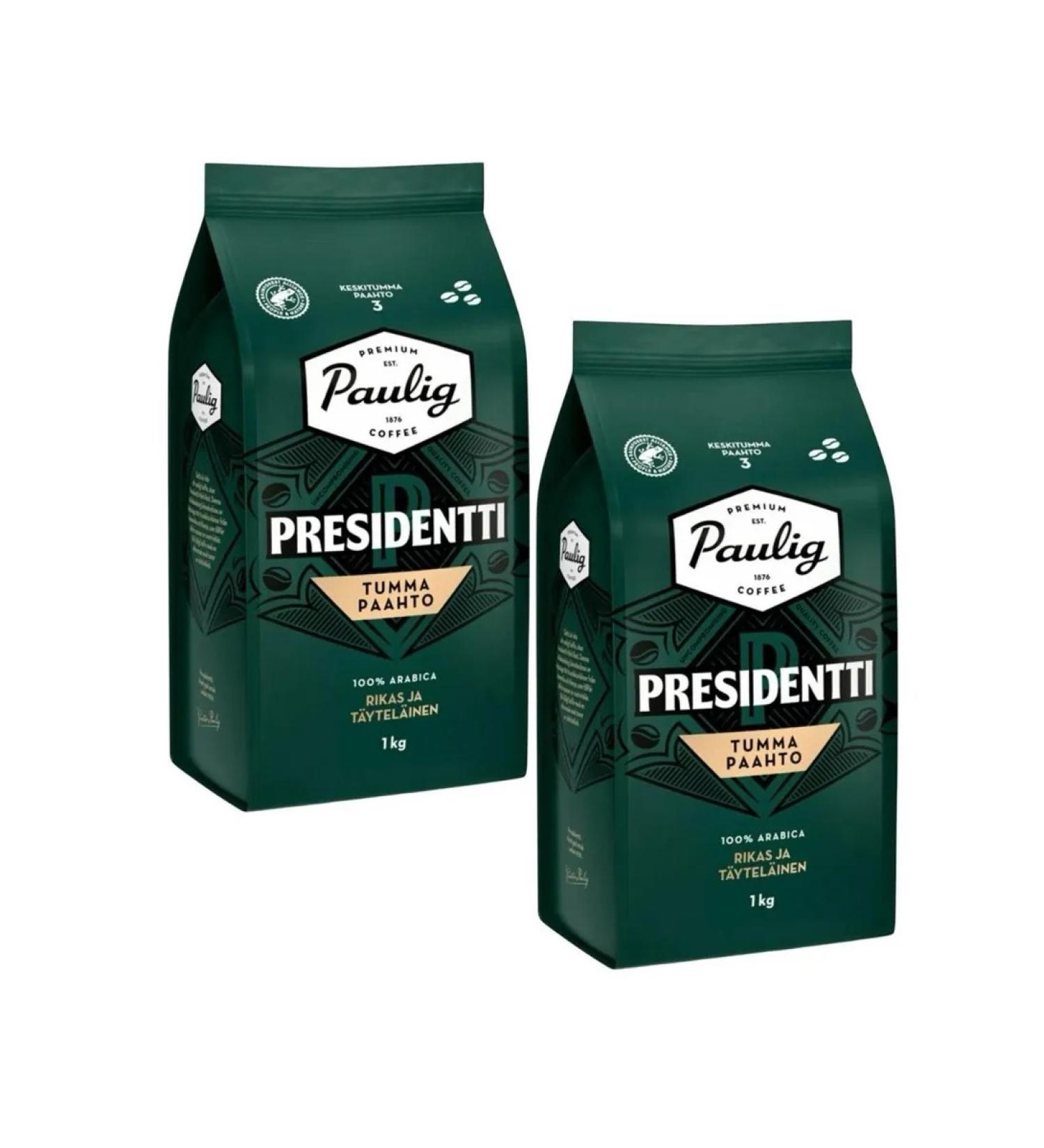 PAULIG Coffee Presidentti Original 1 kg Finland 2 pieces - Buy Online on GoSupps.com