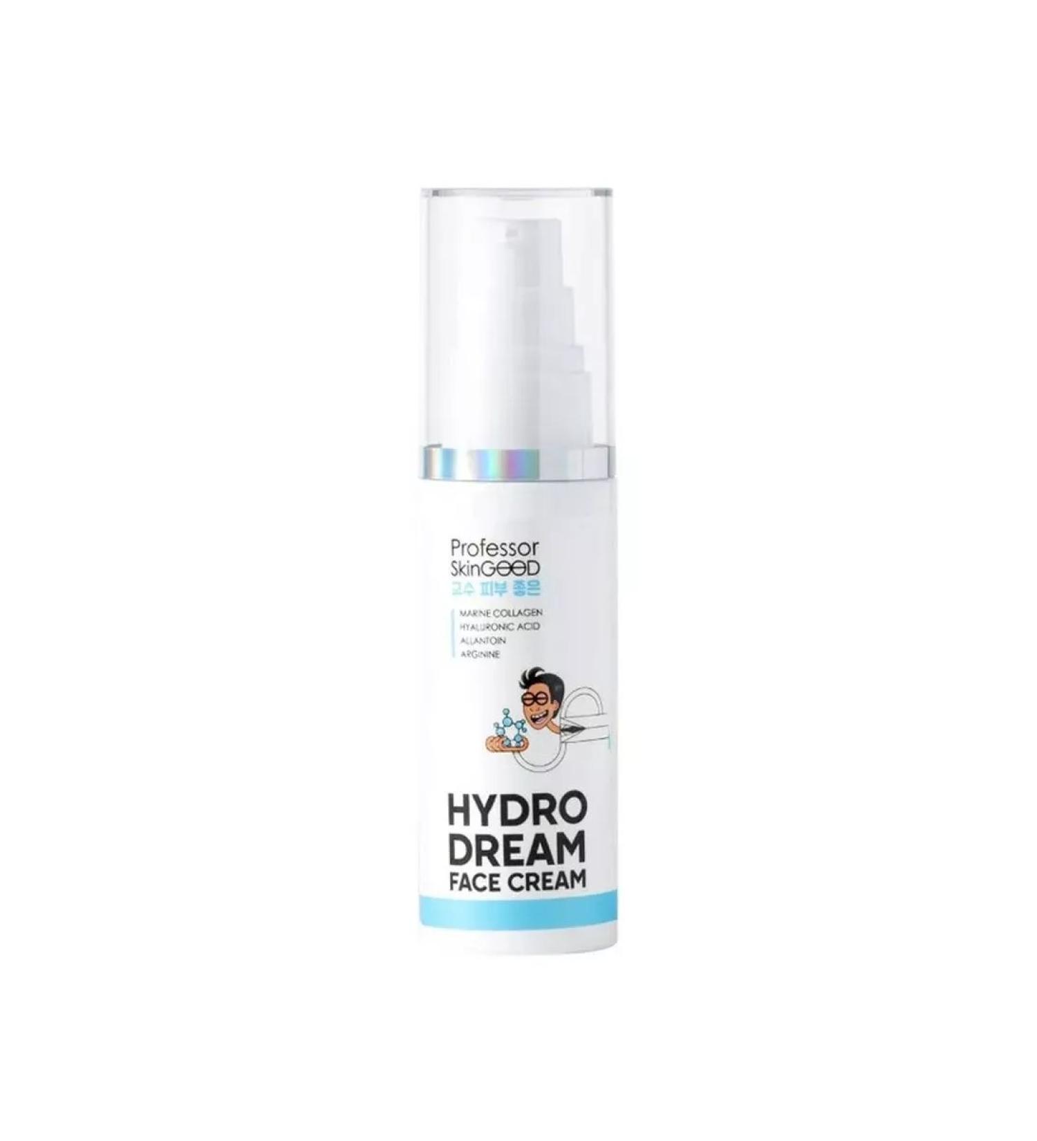 PROFESSOR SKINGOOD Facial cream with sea collagen Hydro Dream Face 50 ml - Buy Online on GoSupps.com