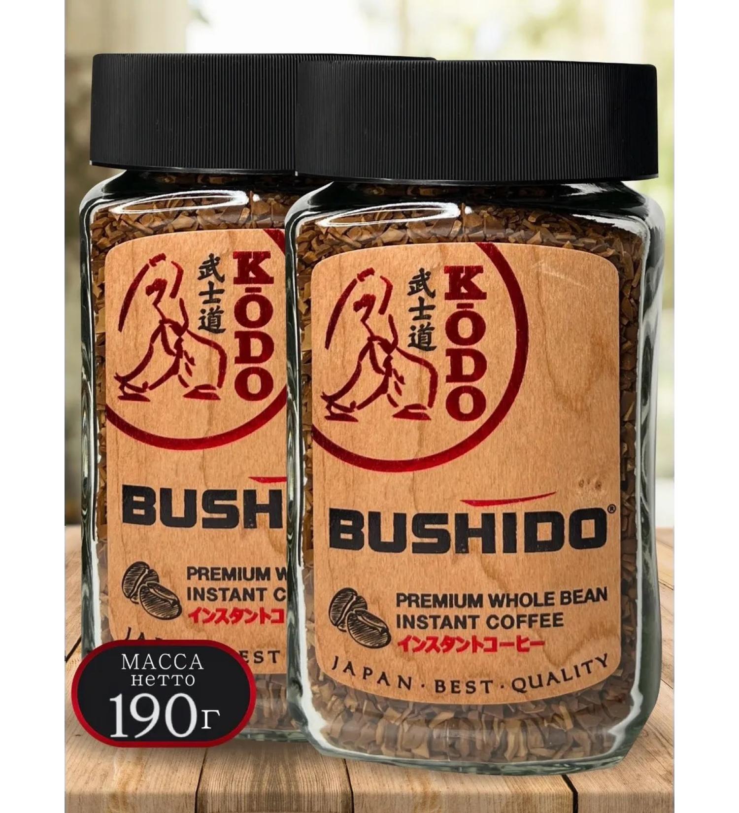 Bushido coffee Kodo ground in soluble 2x95g