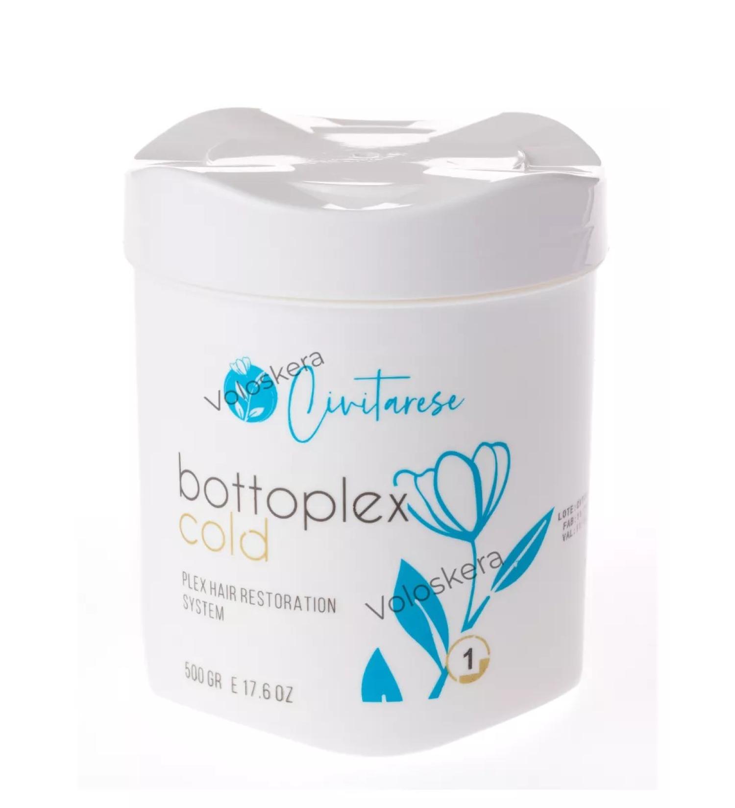 Voloskera Bottoplex cold hair mask Step 1
