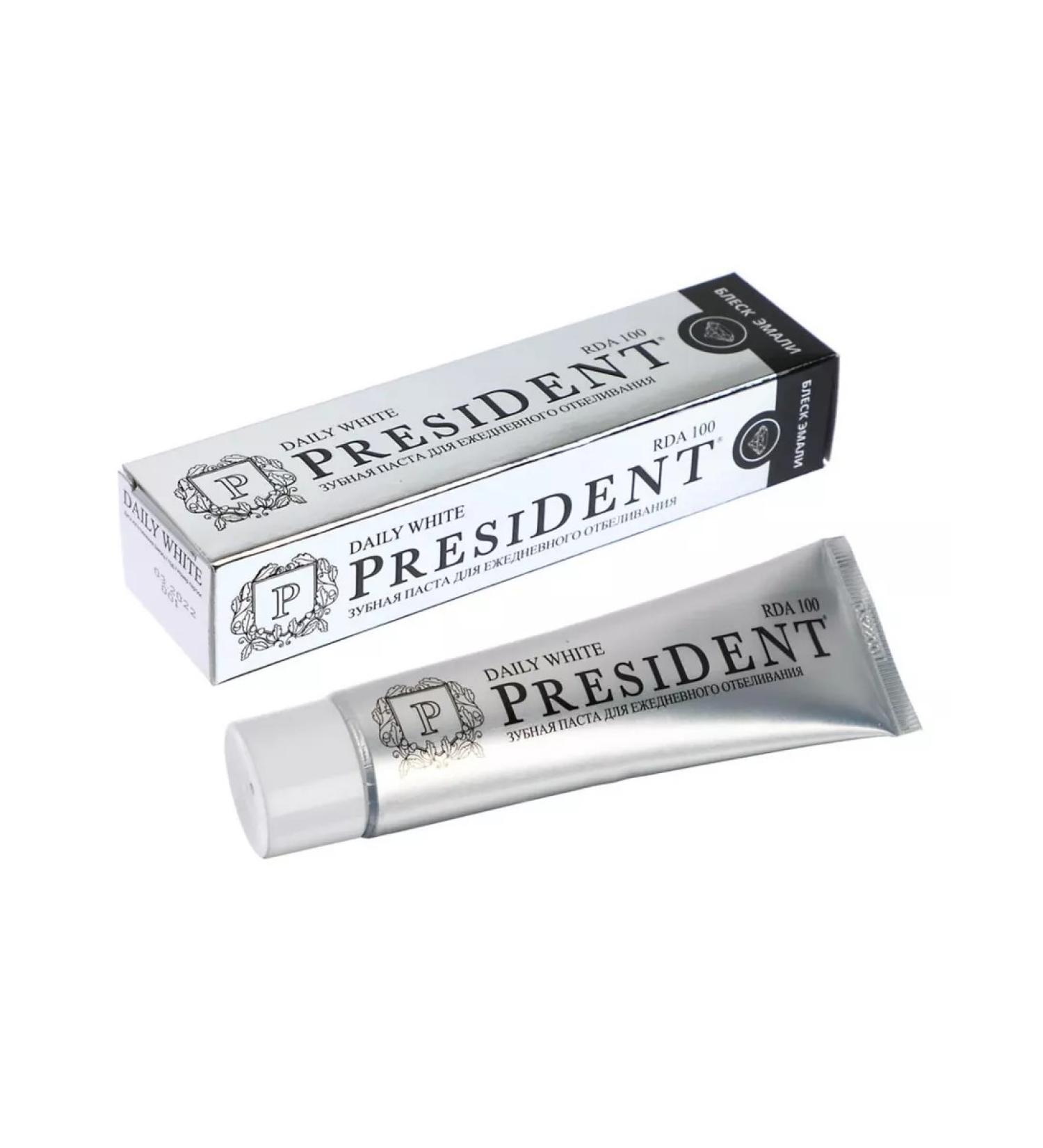 PRESIDENT Daily White 68 g toothpaste - Buy Online on GoSupps.com