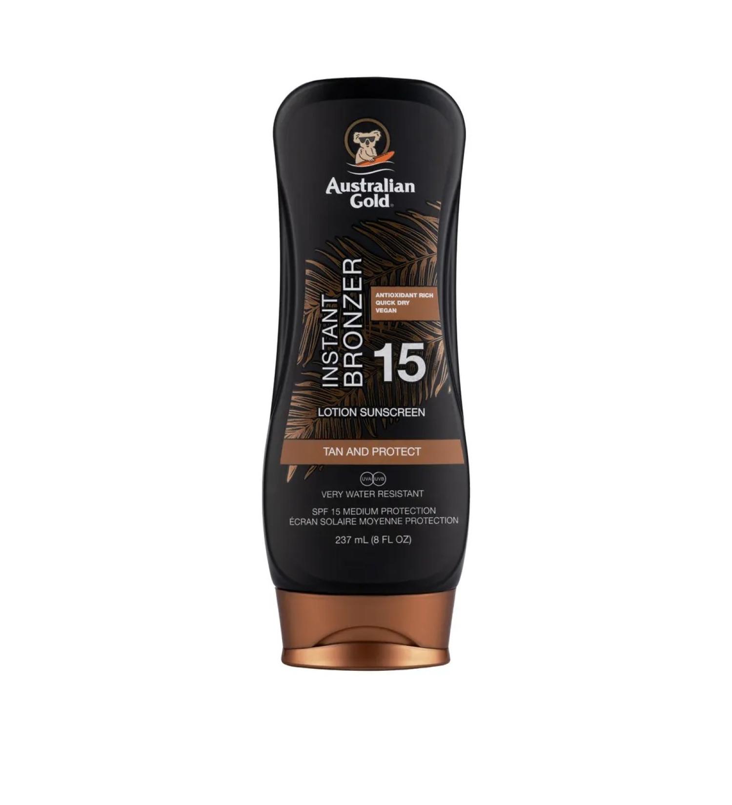 Australian Gold Lotion Sunscreen Bronzer SPF15 bronzators lotion - Buy Online on GoSupps.com