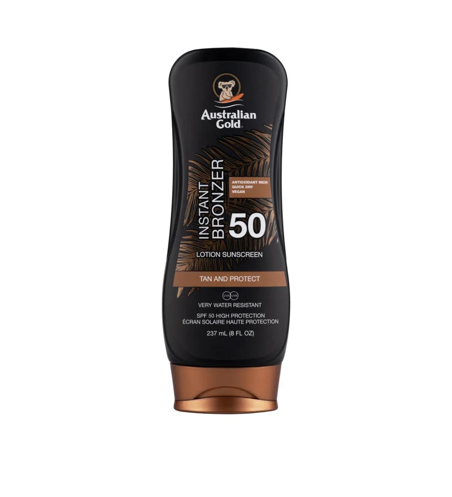 Australian Gold Lotion Sunscreen Bronzer SPF50 bronzators lotion - Buy Online on GoSupps.com
