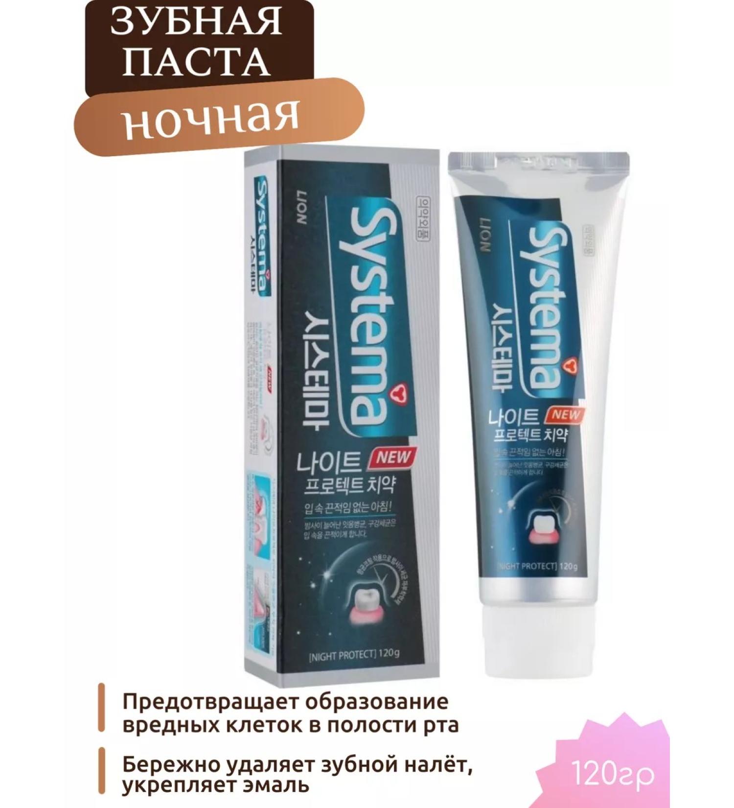 LION Night toothpaste Korea Lyon System Night Protect