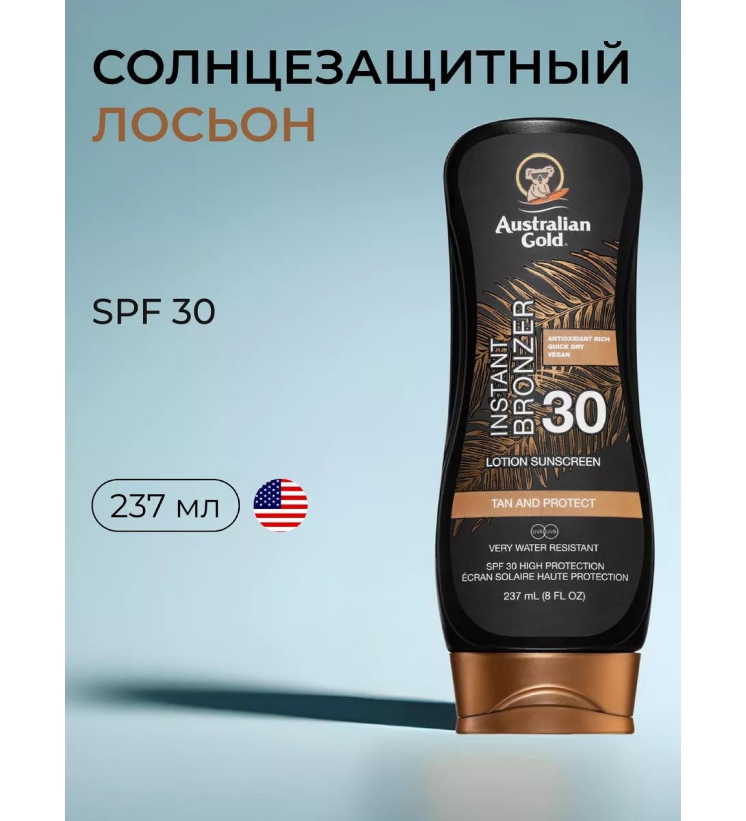 Australian Gold Sunscreen SPF 30 Bronzer - Buy Online on GoSupps.com