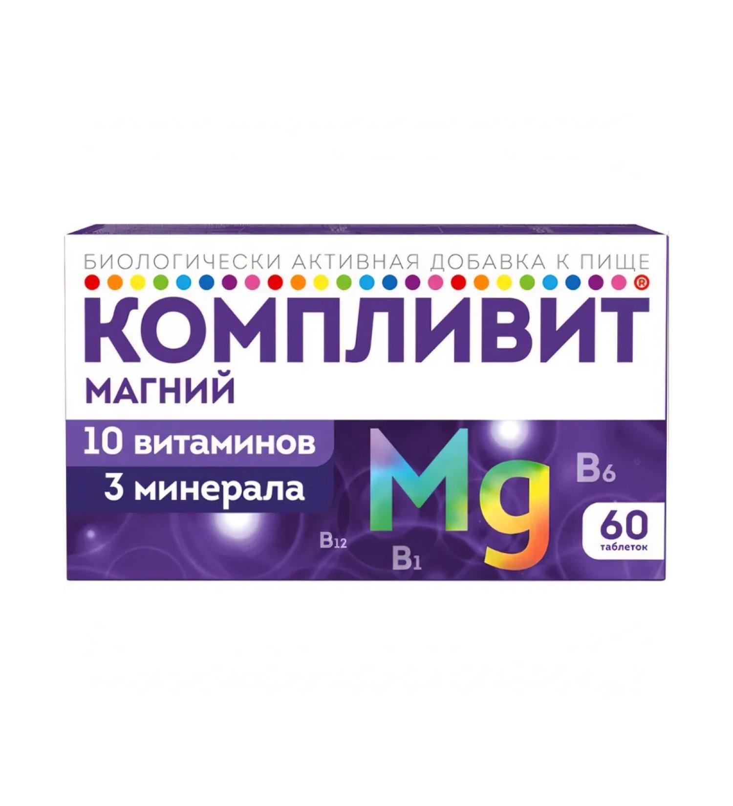 Complivit Magnesium 60 tablets 1 pack - Buy Online on GoSupps.com