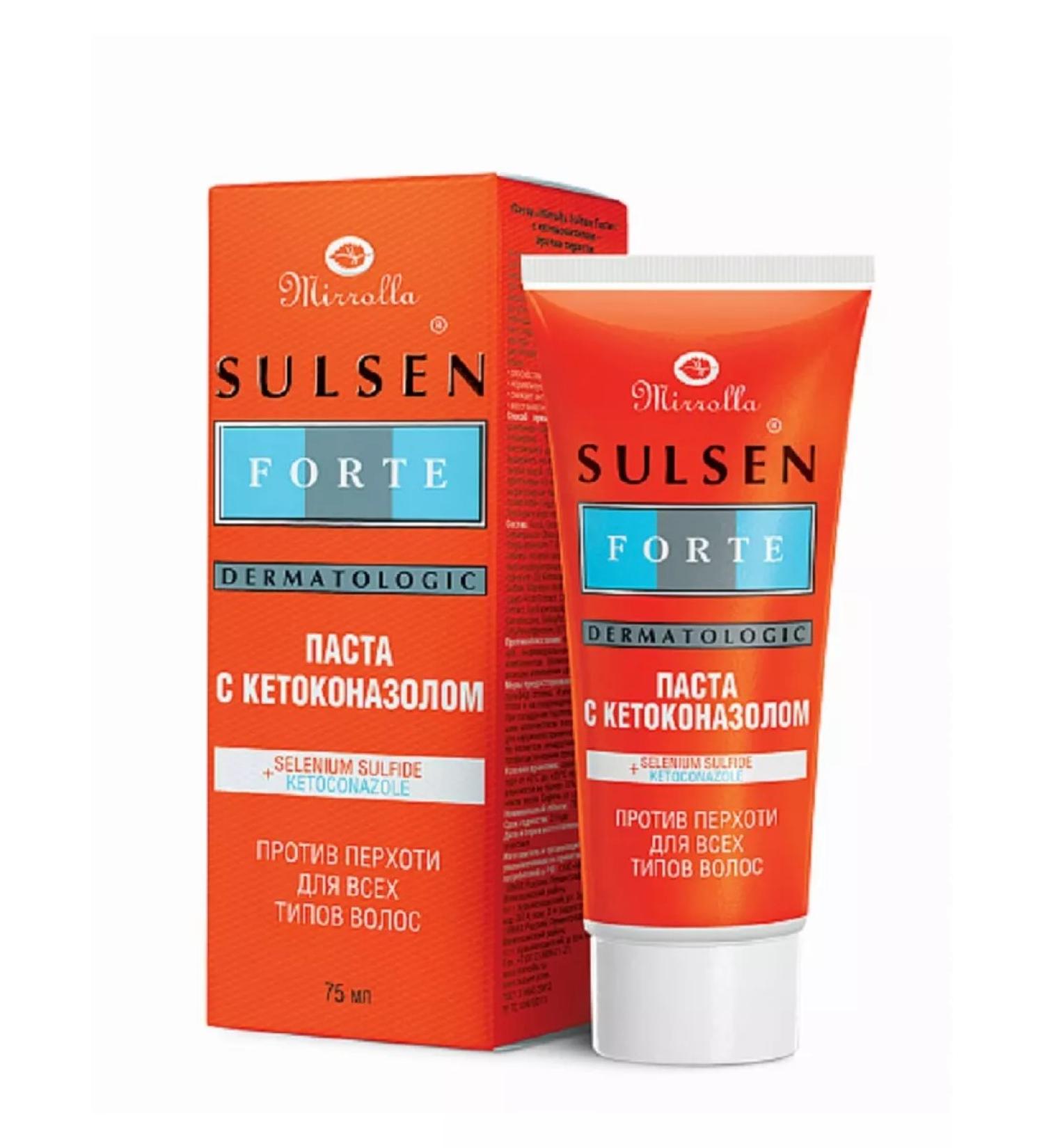 MIRROLLA SULSEN FORTE Sulsen Forte paste with ketoconazole - against dandruff 75 ml