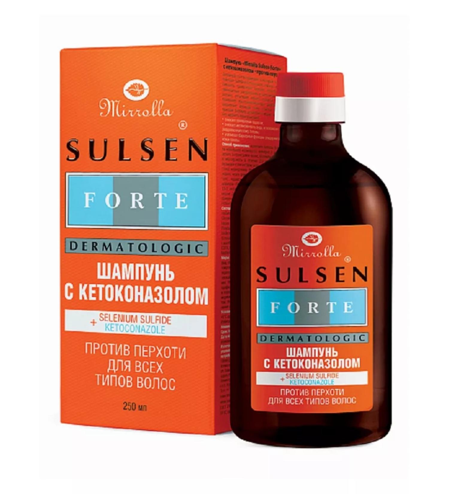 MIRROLLA SULSEN FORTE Sulsen Forte shampoo with ketoconazole- against dandruff 250ml