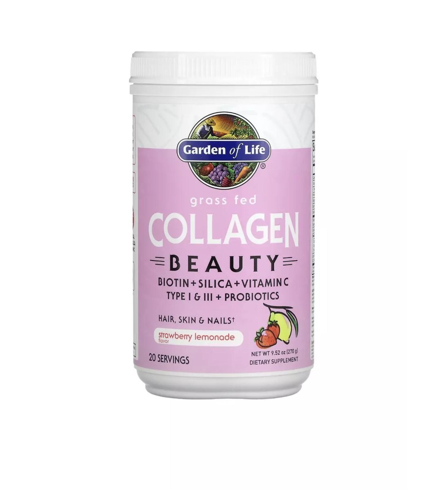 Garden of Life Collagen collagen peptides strawberry lemonade 270 grams
