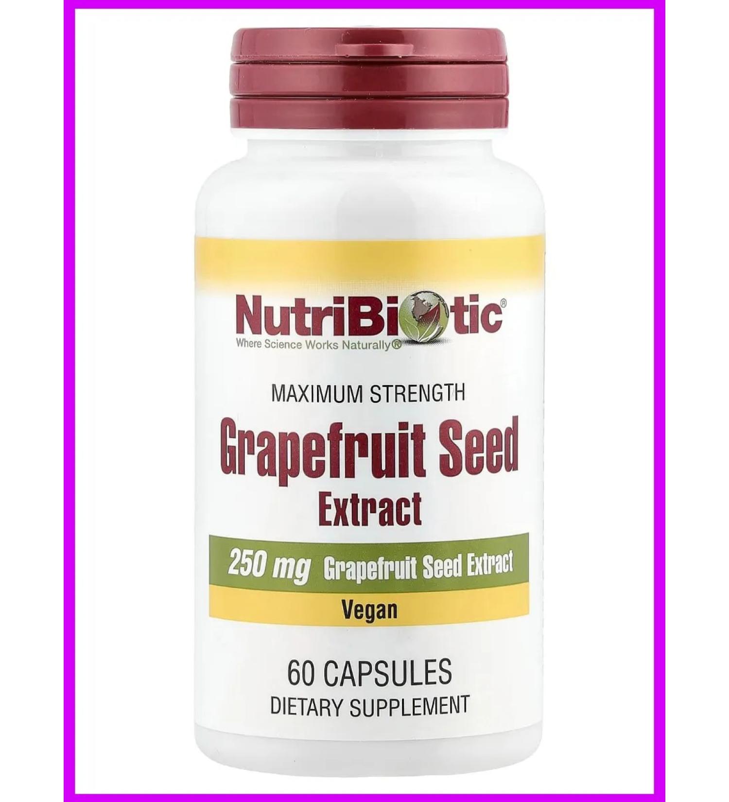 NutriBiotic Grapefruit seed extract 60 capsules