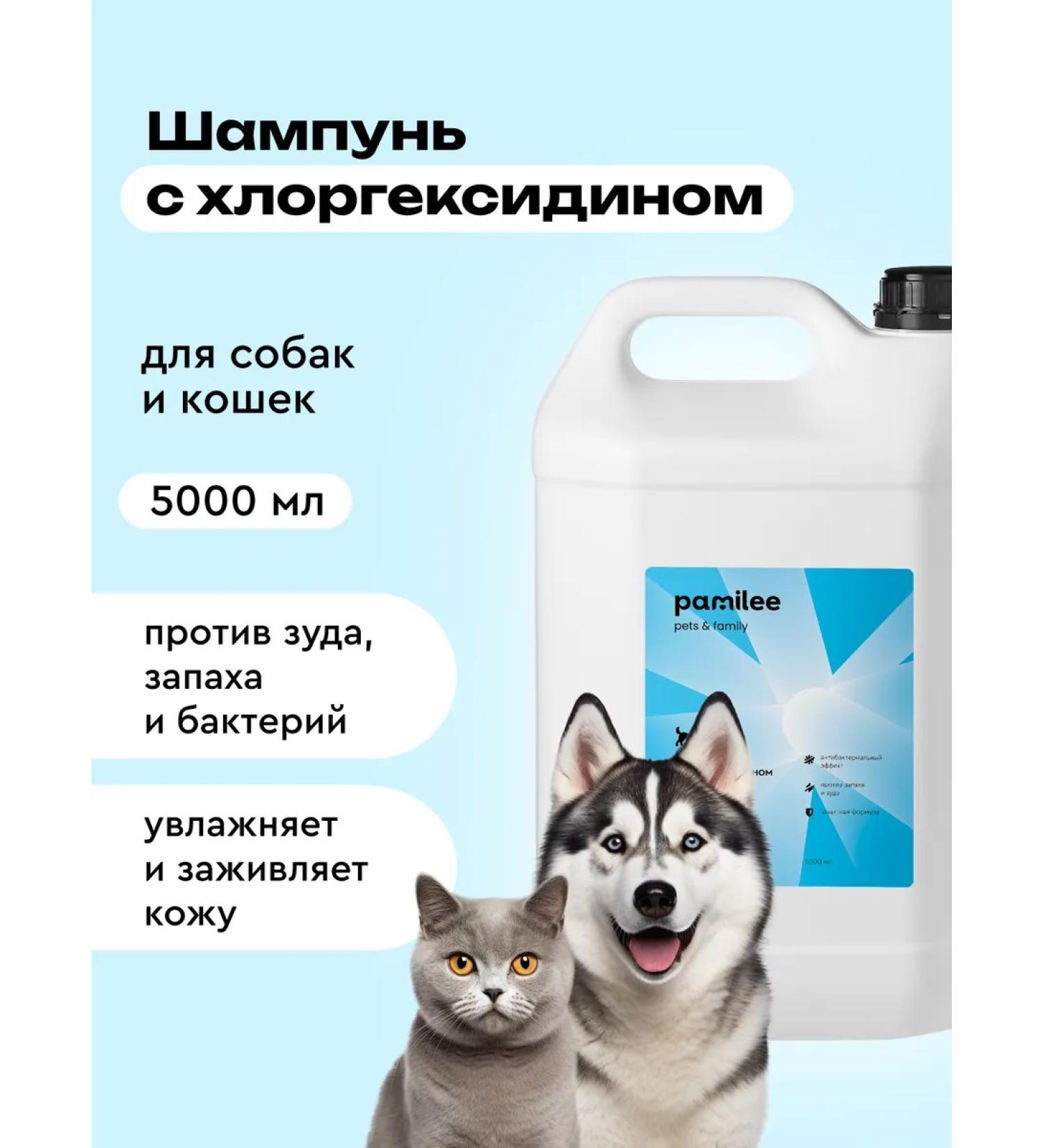 Pamilee Hypoallergenic chlorhexidine shampoo for dogs and cats with chlorhexidine - Buy Online on GoSupps.com
