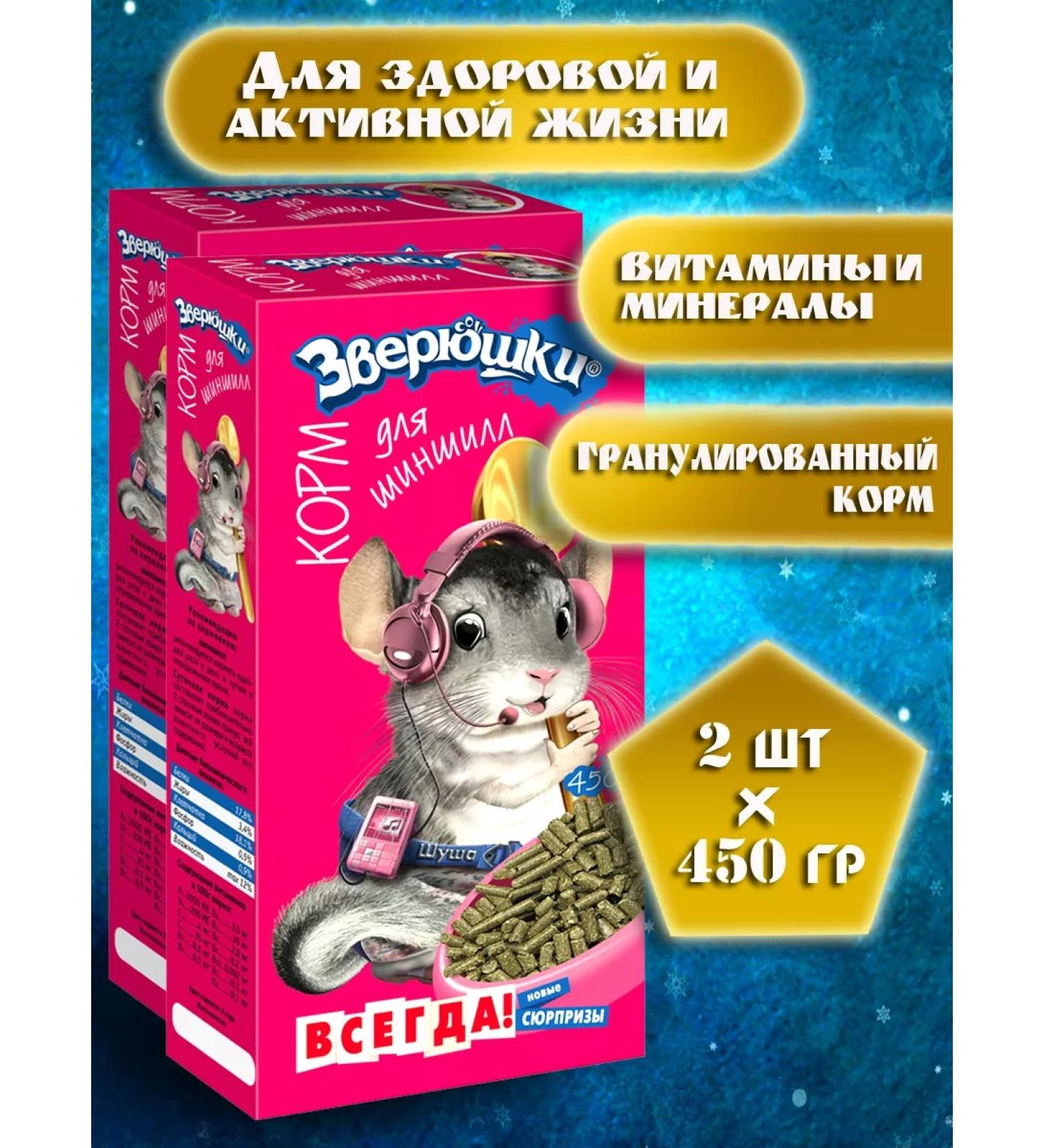 Little animals Chinchilla feed 2 pcs