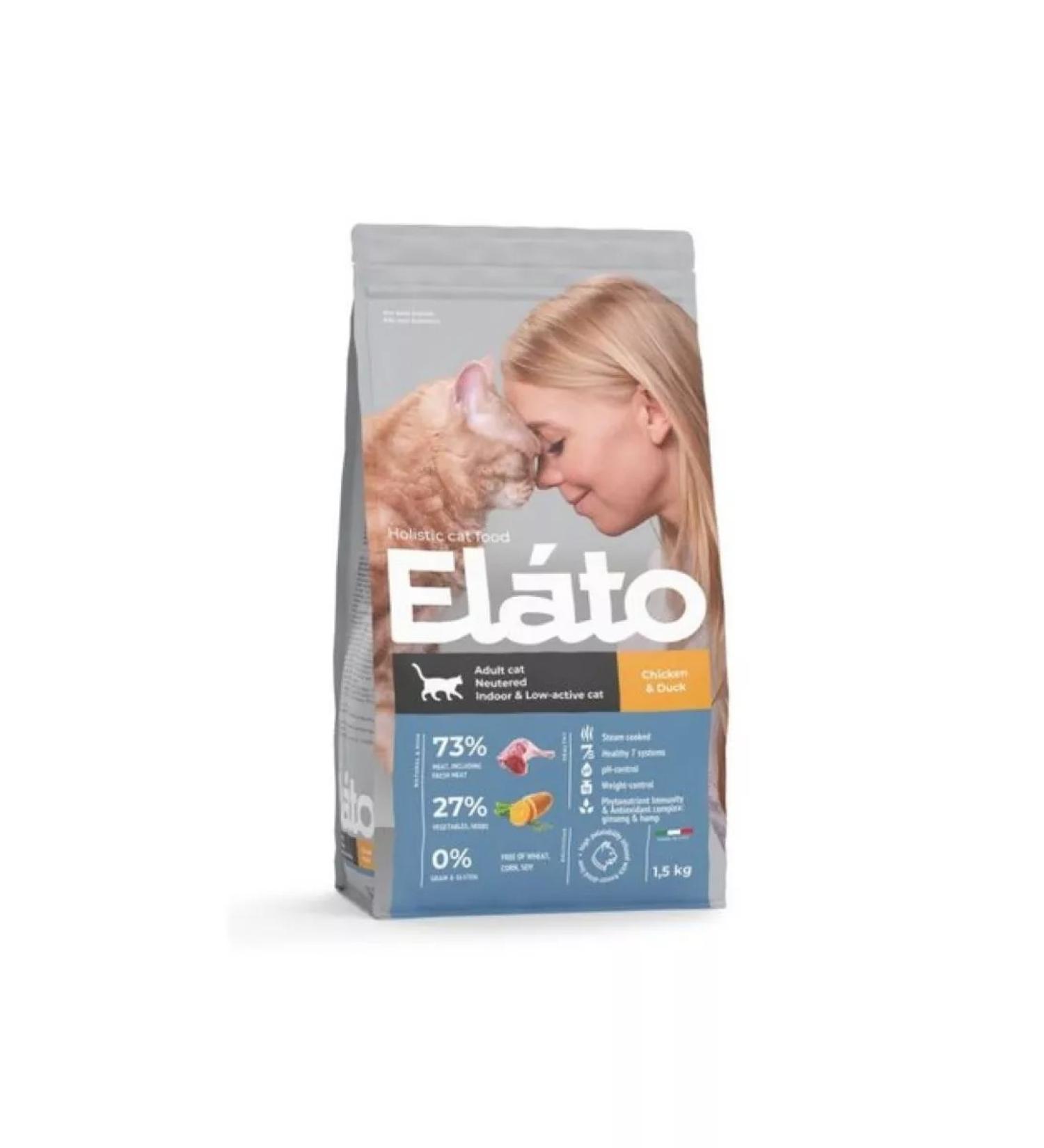 Elato Holistic for castrated cats 1.5 kg - Buy Online on GoSupps.com