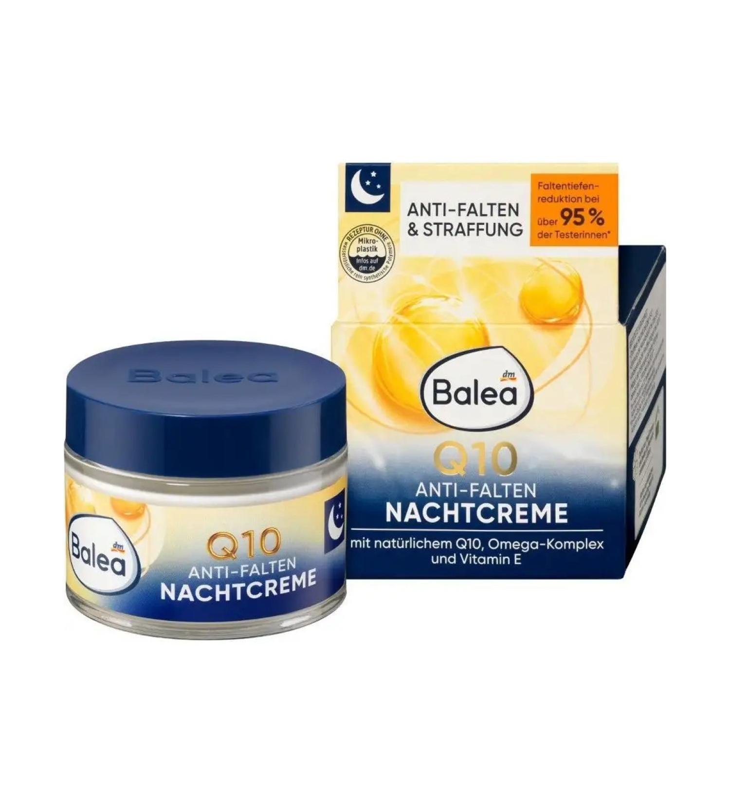 Balea Night face cream Q10 50ml - Buy Online on GoSupps.com