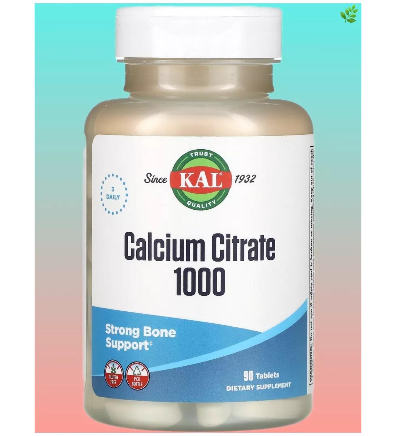 KAL Calcium citrate 333 mg 90 tablets