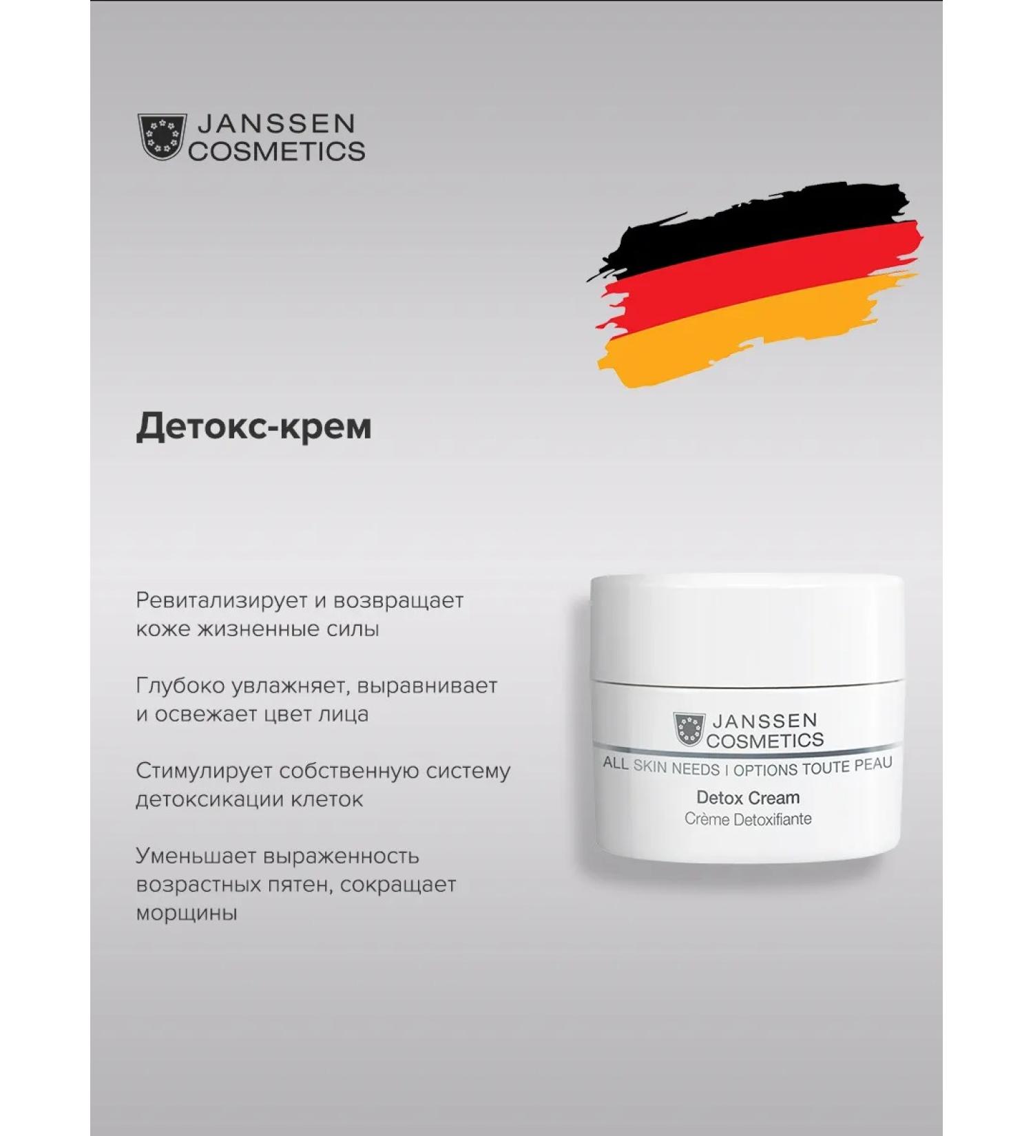 Janssen Cosmetics Moisturizing face cream from detox wrinkles 50 ml - Buy Online on GoSupps.com