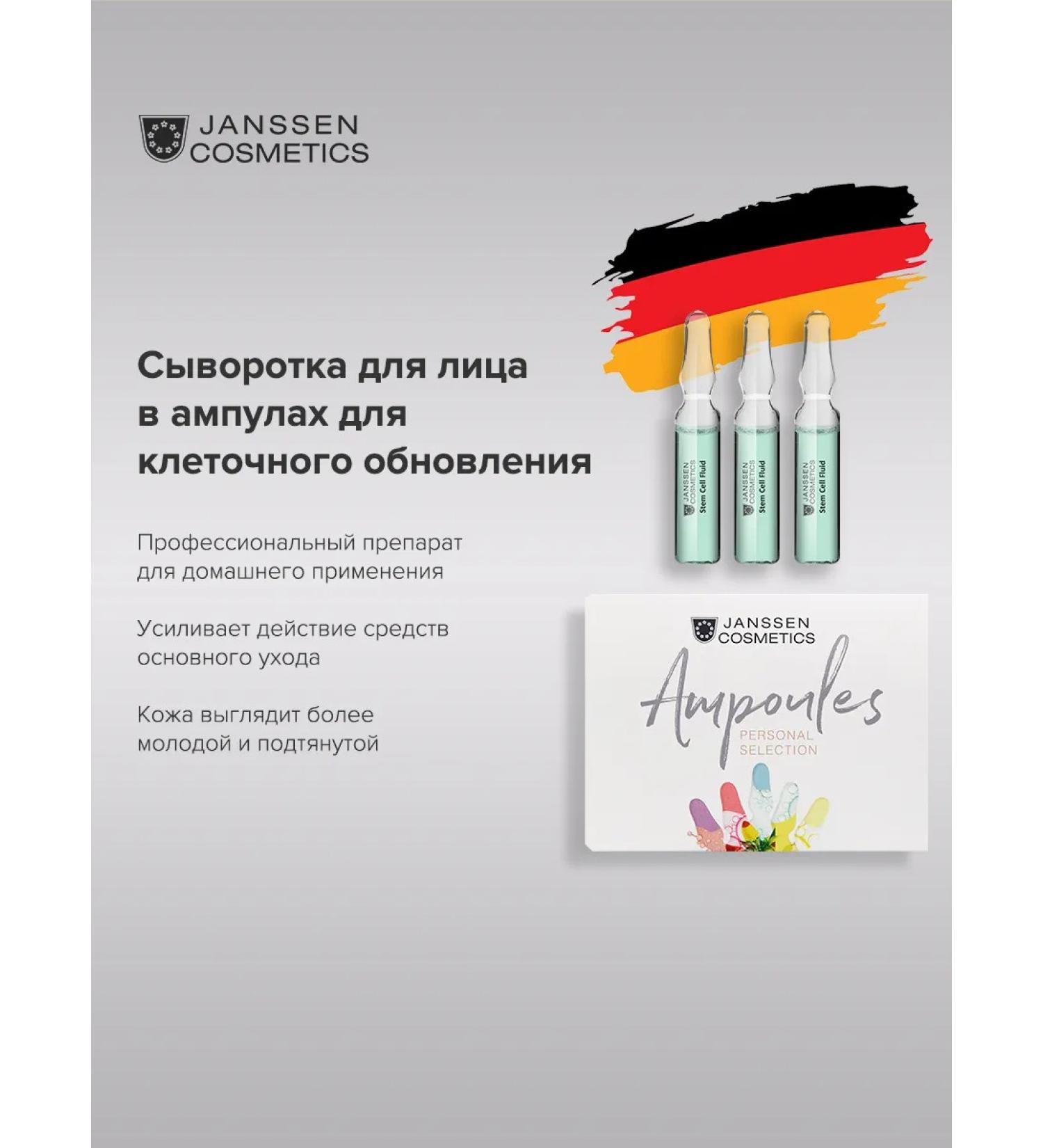 Janssen Cosmetics Moisturizing serum for the face anti -aging from wrinkles 3x2ml - Buy Online on GoSupps.com