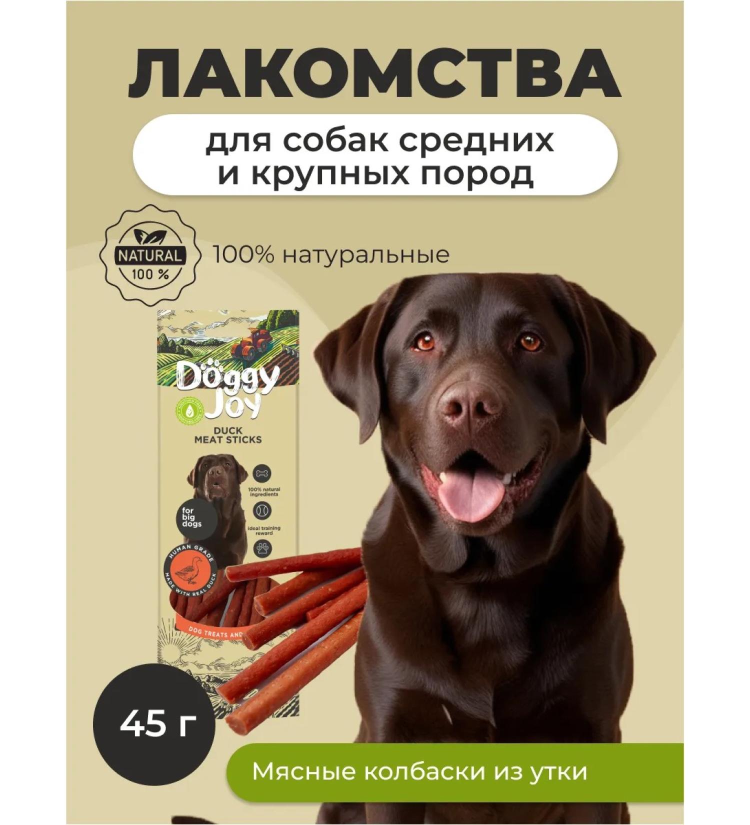 Doggy Joy Meat sausages from duck 45g - Buy Online on GoSupps.com