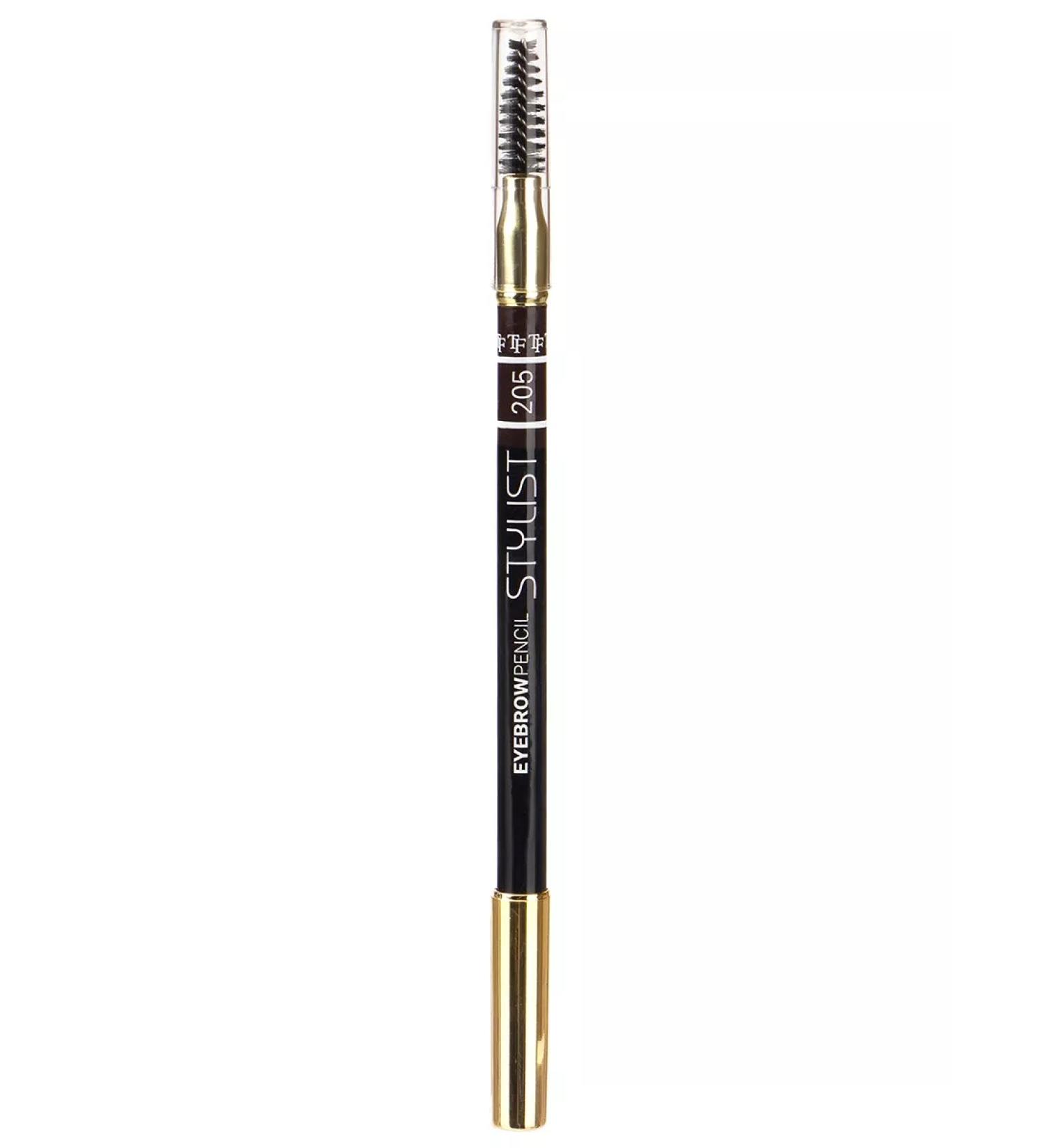 TF Cosmetics Eyebrow pencil with Stylist brush tone 205 brown - Buy Online on GoSupps.com