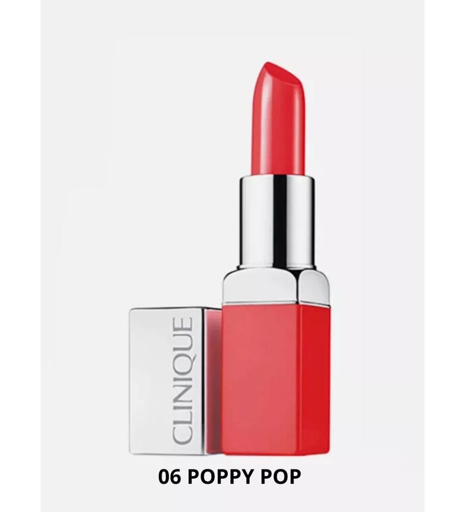 Clinic Lipstick Pop Lip Color + Primer shade 06 Poppy Pop