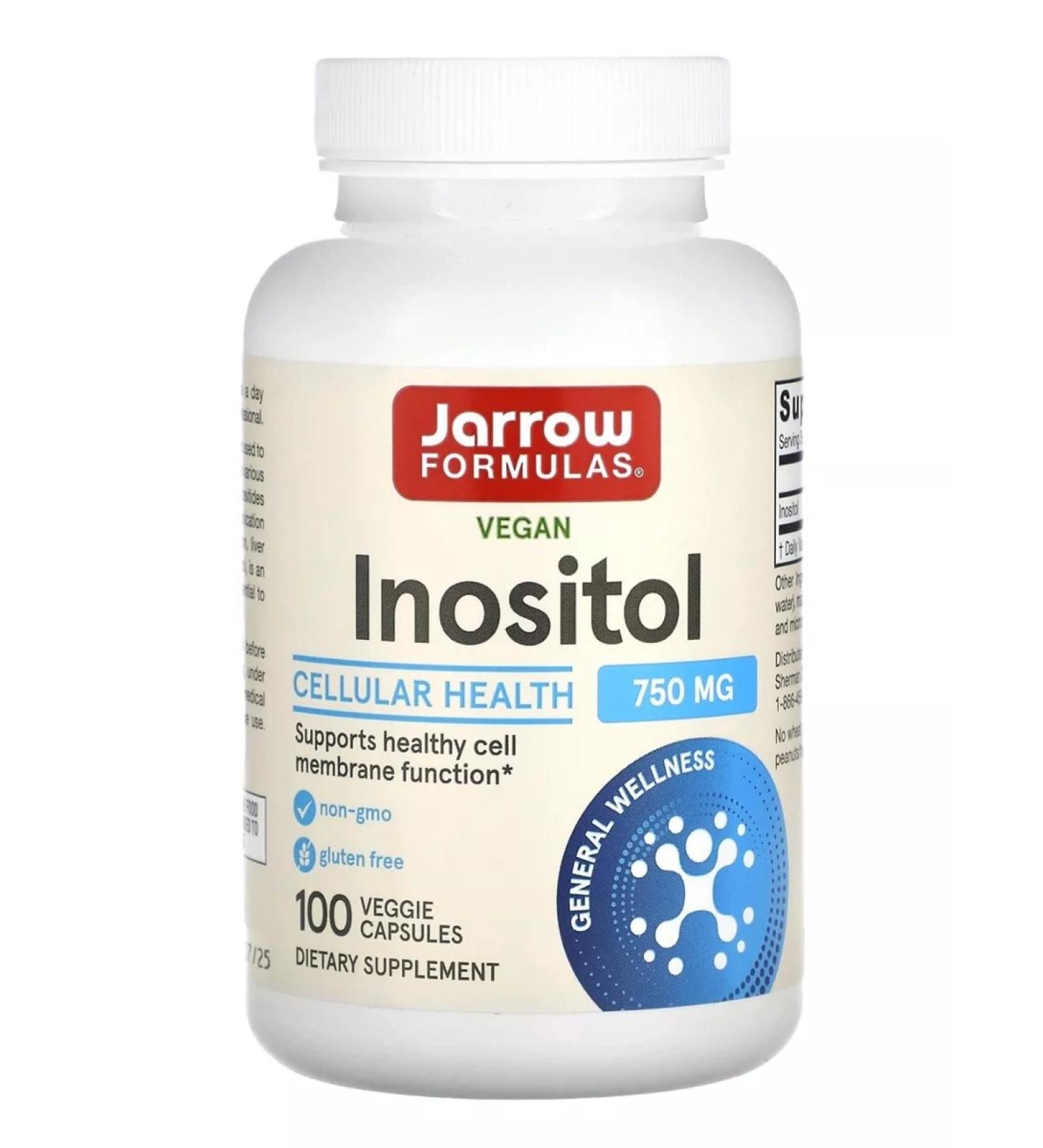 Jarrow Formulas vegan inositol 750 mg 100 capsules